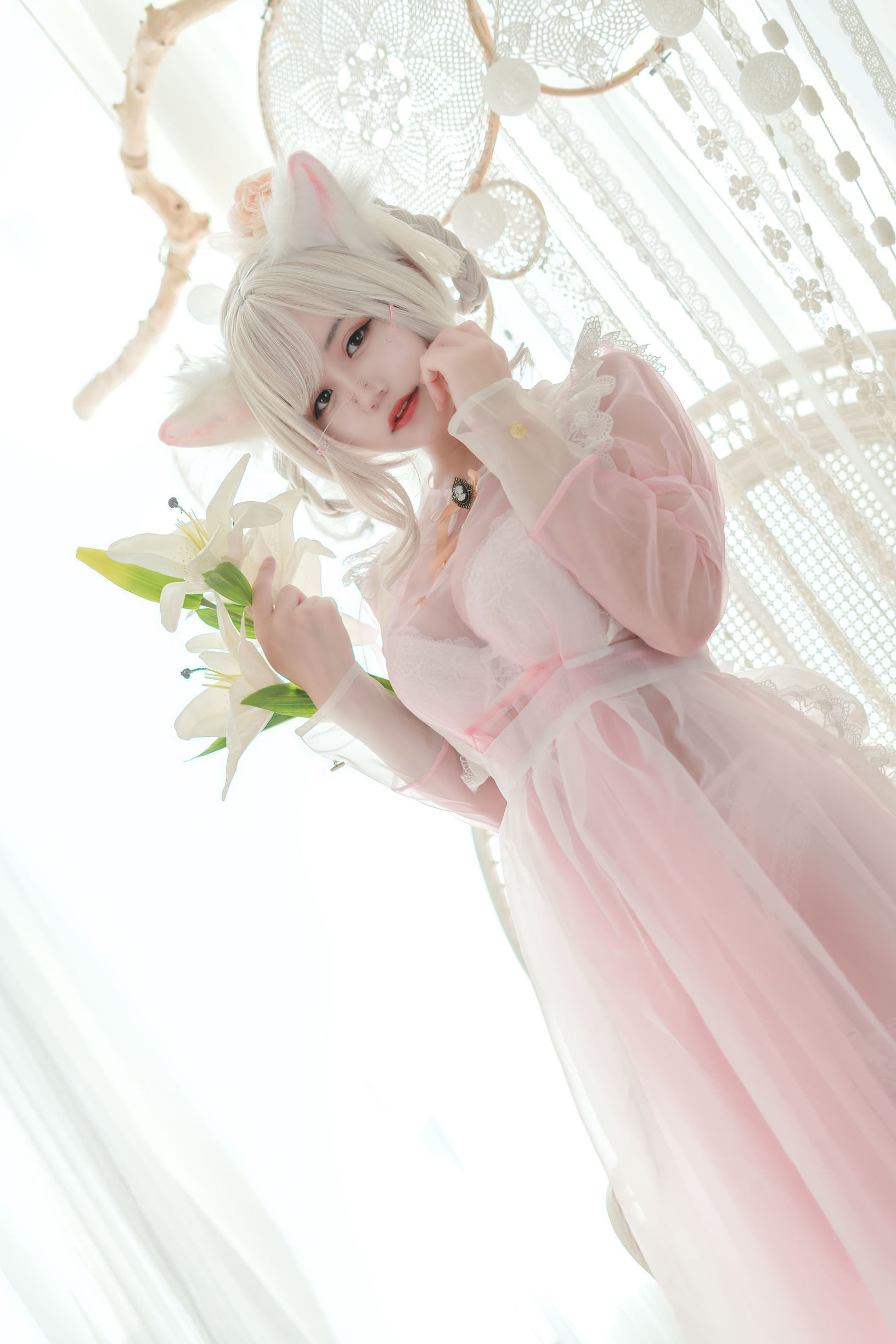 Net Red COSER] Blogger Anime Ogura Chiyo w - Nữ hầu màu hồng trong suốt