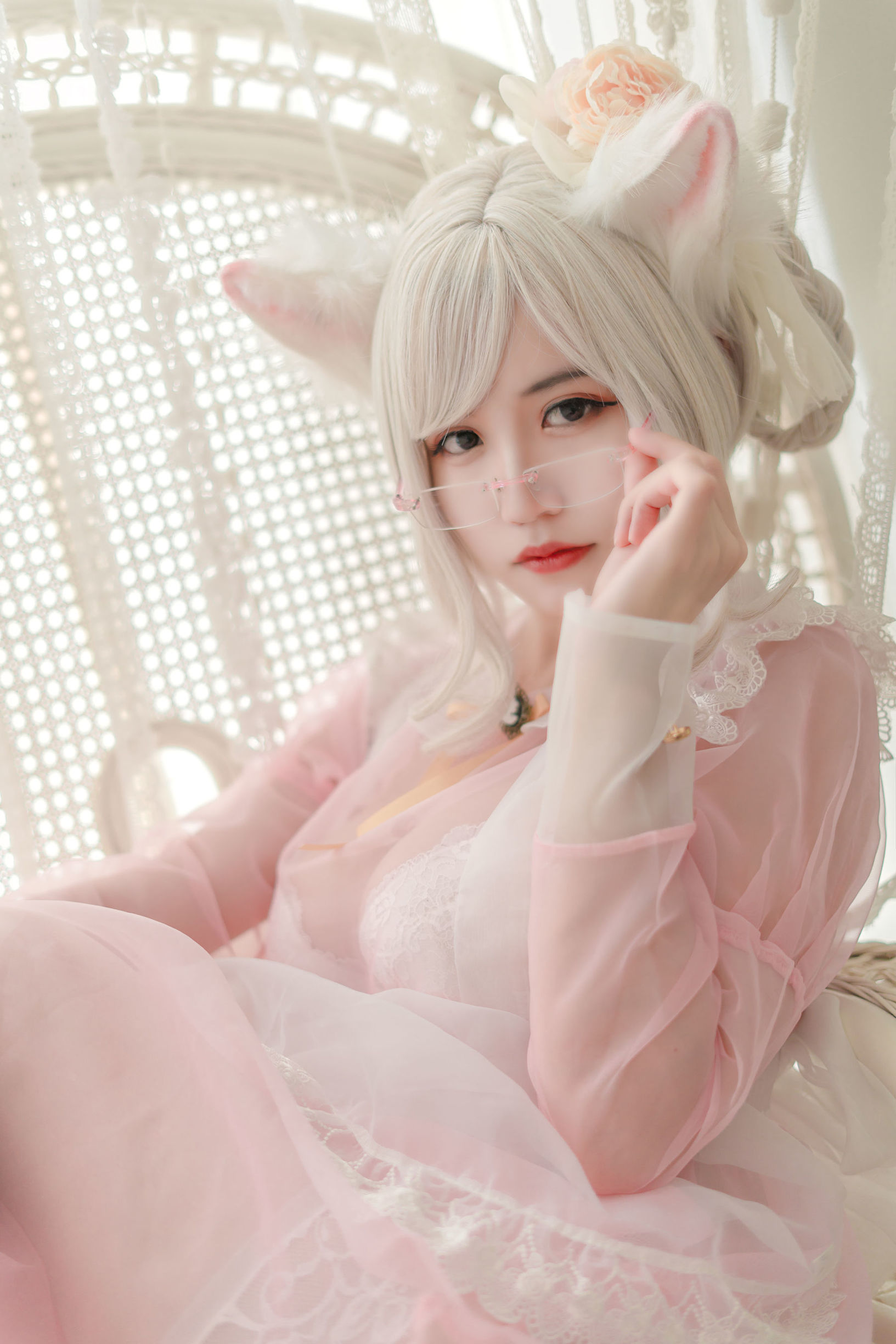 Net Red COSER] Blogger Anime Ogura Chiyo w - Nữ hầu màu hồng trong suốt