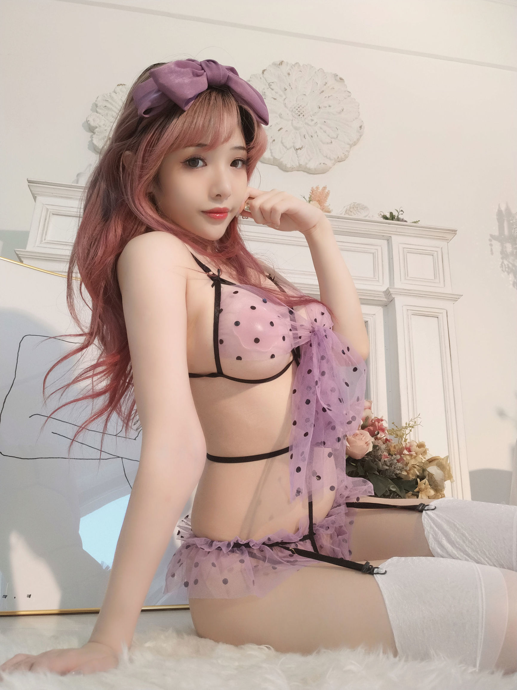 Internet Celebrity Coser] Anime Blogger Wen Mei - Purple Butterfly