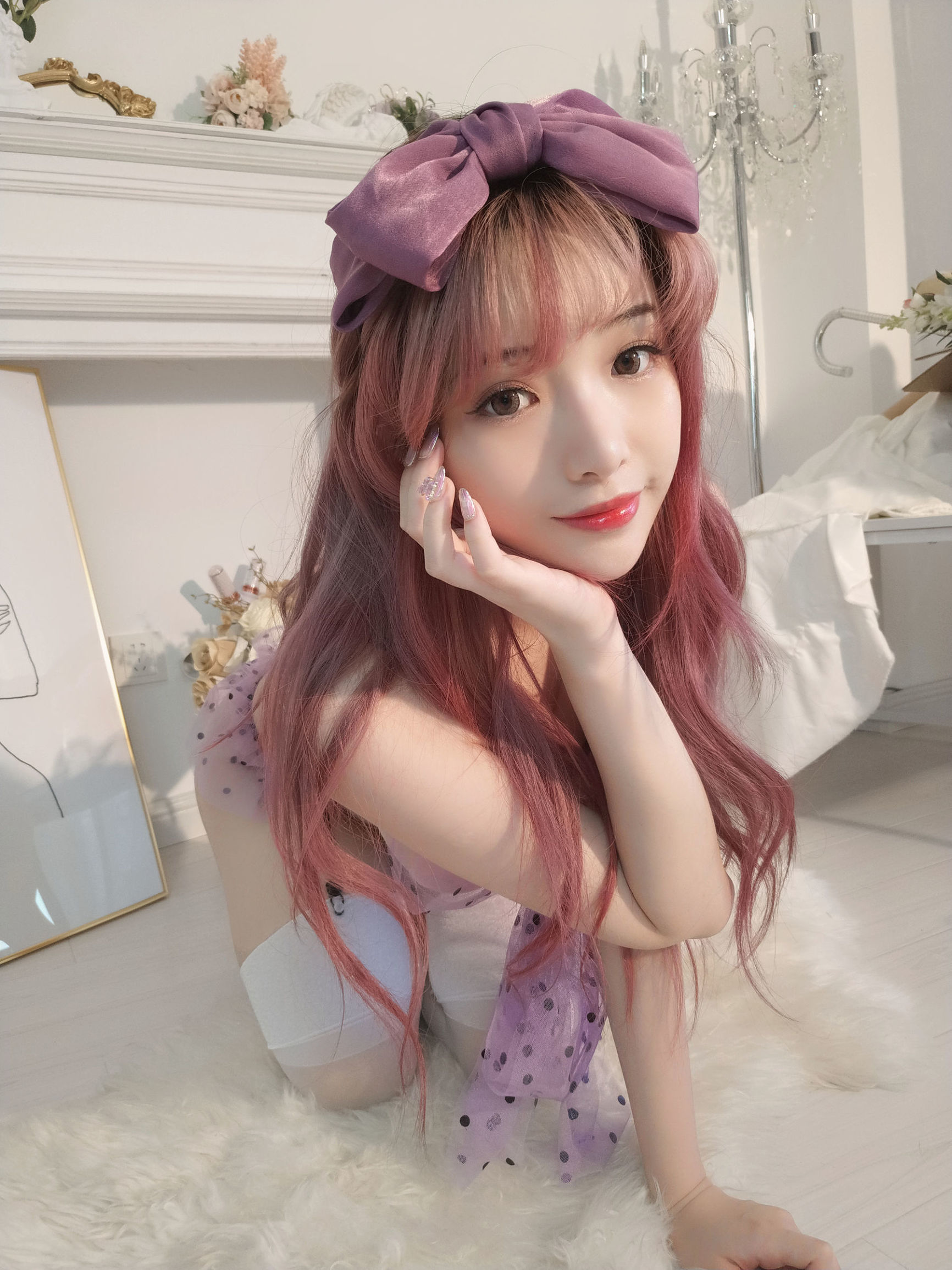 Internet Celebrity Coser] Anime Blogger Wen Mei - Purple Butterfly