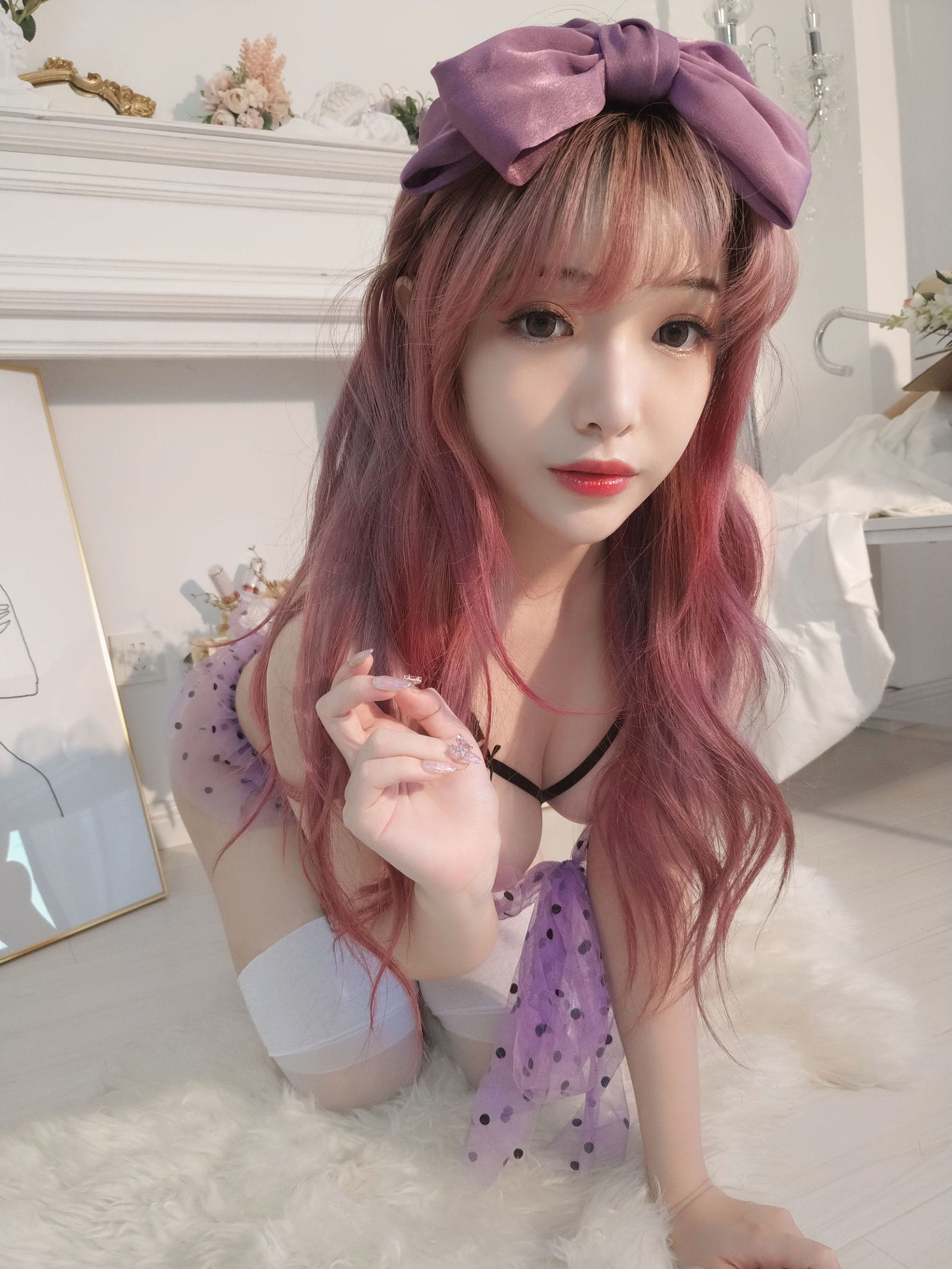 Internet Celebrity Coser] Anime Blogger Wen Mei - Purple Butterfly