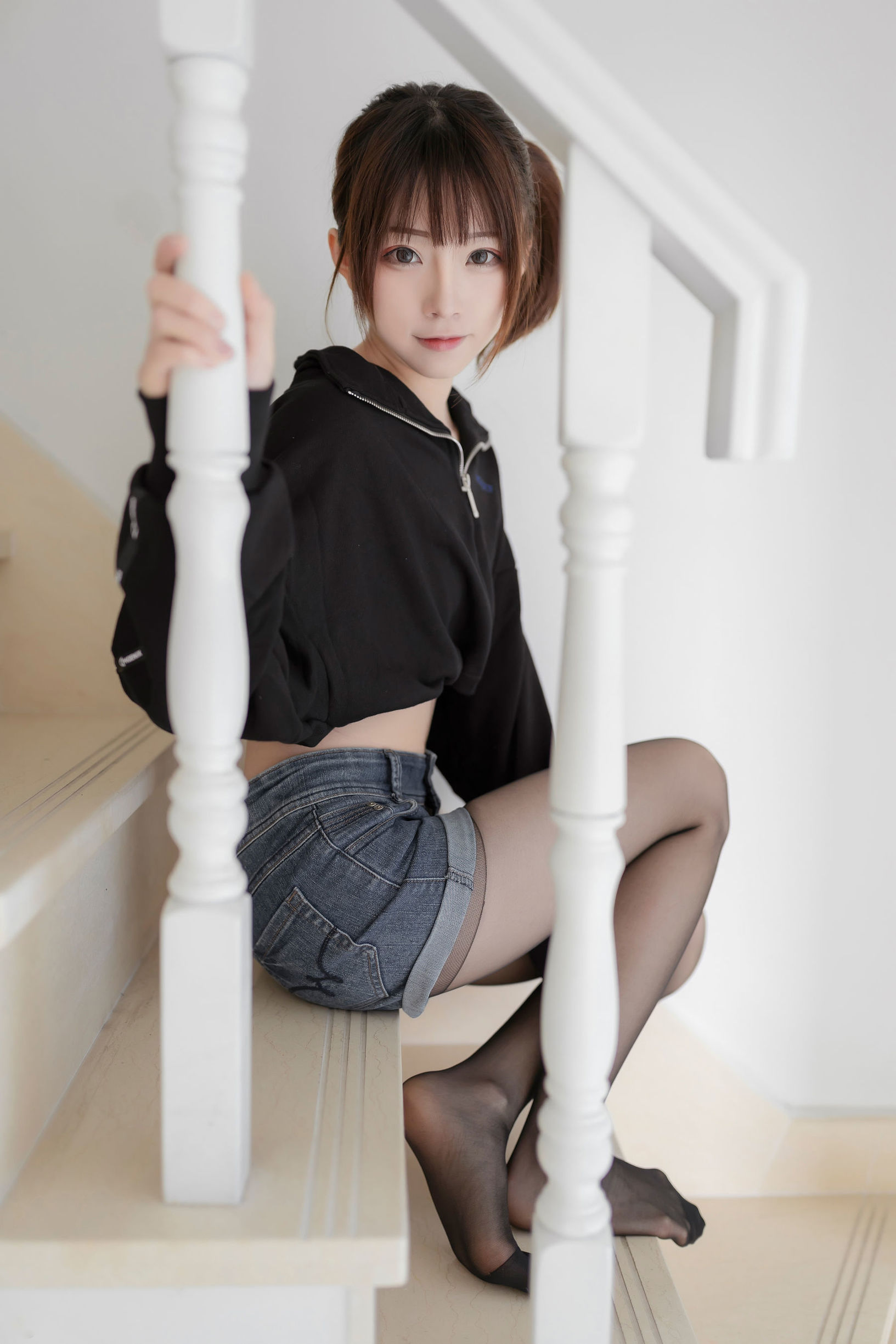 Coser nổi tiếng mạng] Blogger anime Kitaro_绮太郎 - Cô gái tóc đuôi ngựa đơn