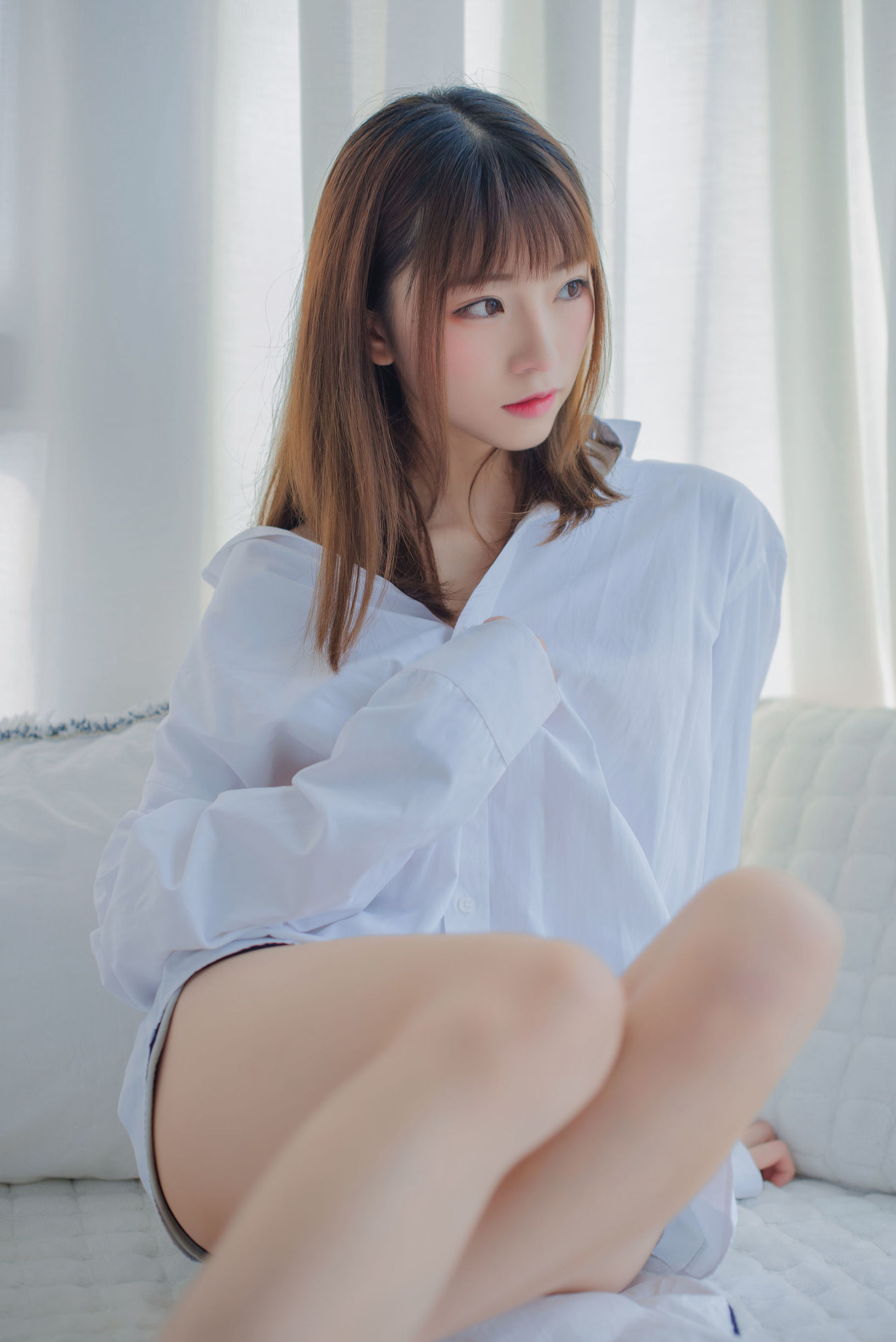 เน็ตไอดอลคอสเพลย์เยอร์] นักเขียนบล็อกอนิเมะ คิทาโร่_กี๋ตาโร่ - เสื้อเชิ้ตสีขาว