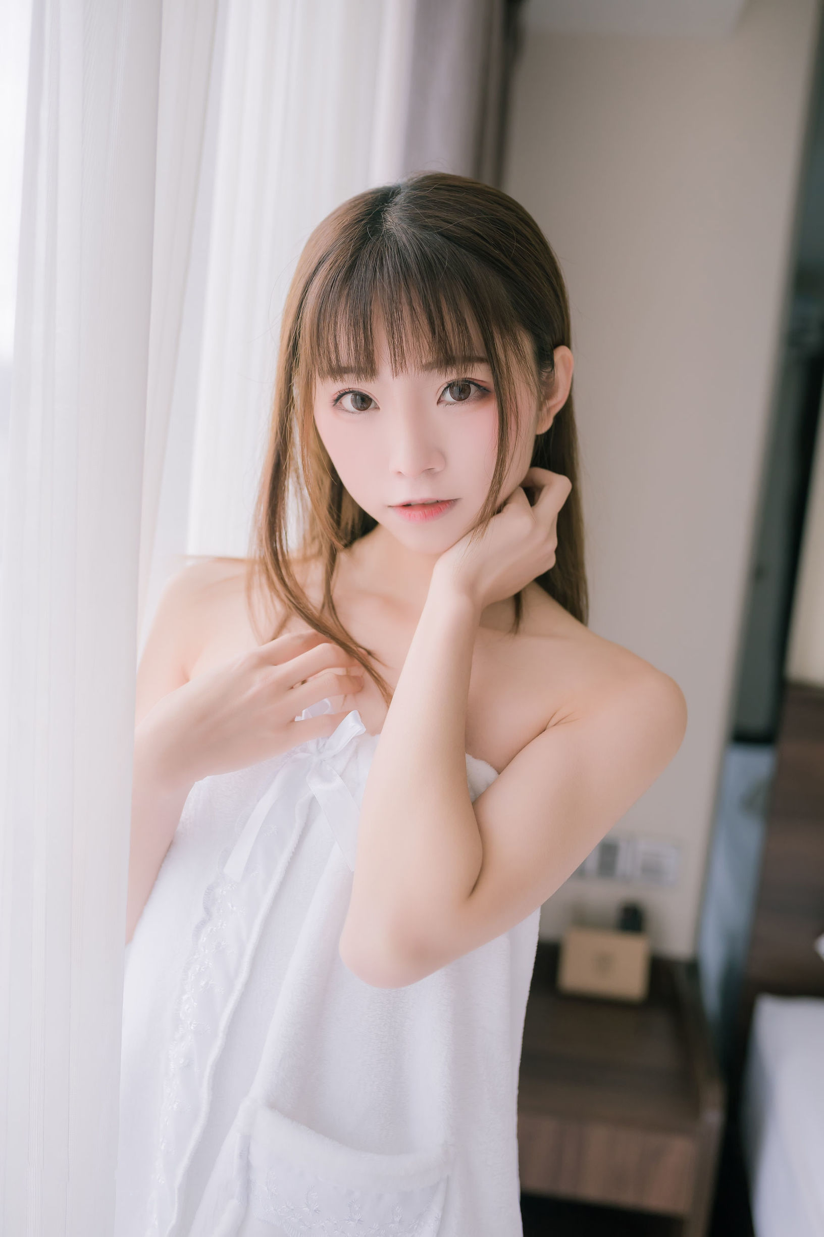 인터넷 유명인 COSER] 애니메이션 블로거 Kitaro_키타로 - 순백색 수건