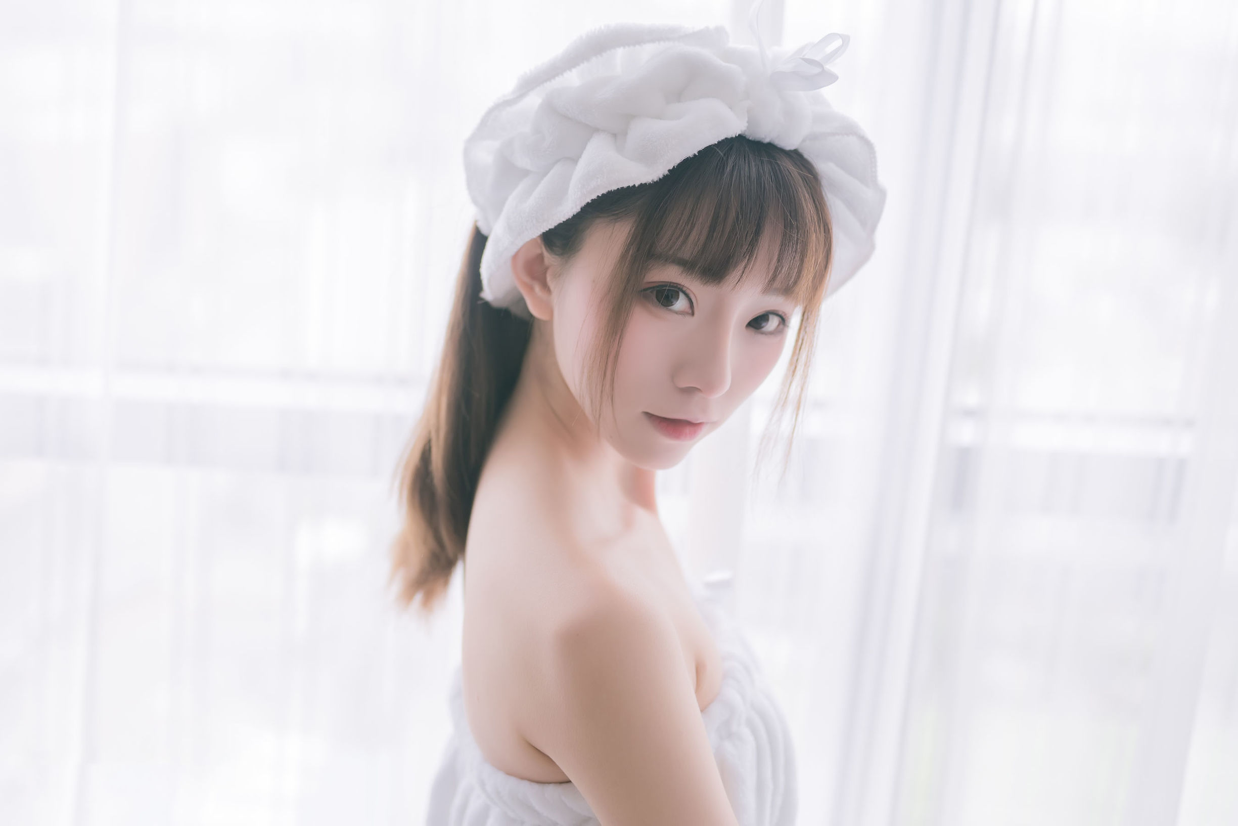인터넷 유명인 COSER] 애니메이션 블로거 Kitaro_키타로 - 순백색 수건