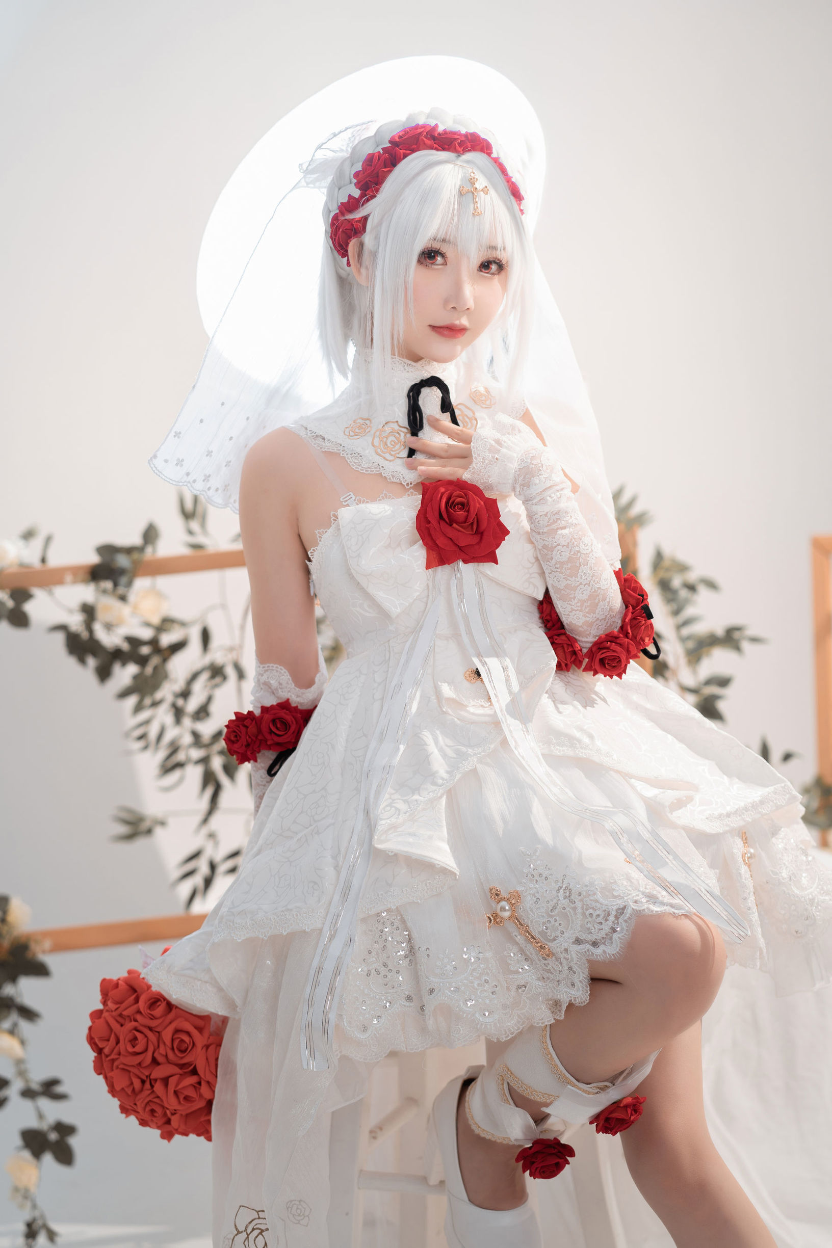 [網紅COSER] 可愛人氣Coser麵餅仙兒 - 德麗莎婚紗