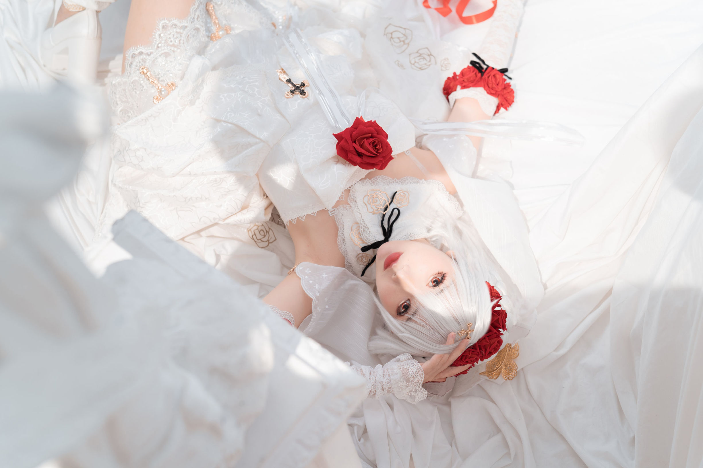 Internet Celebrity COSER] Cute Popular Coser Mianbing Xianer - Delisha Wedding Dress