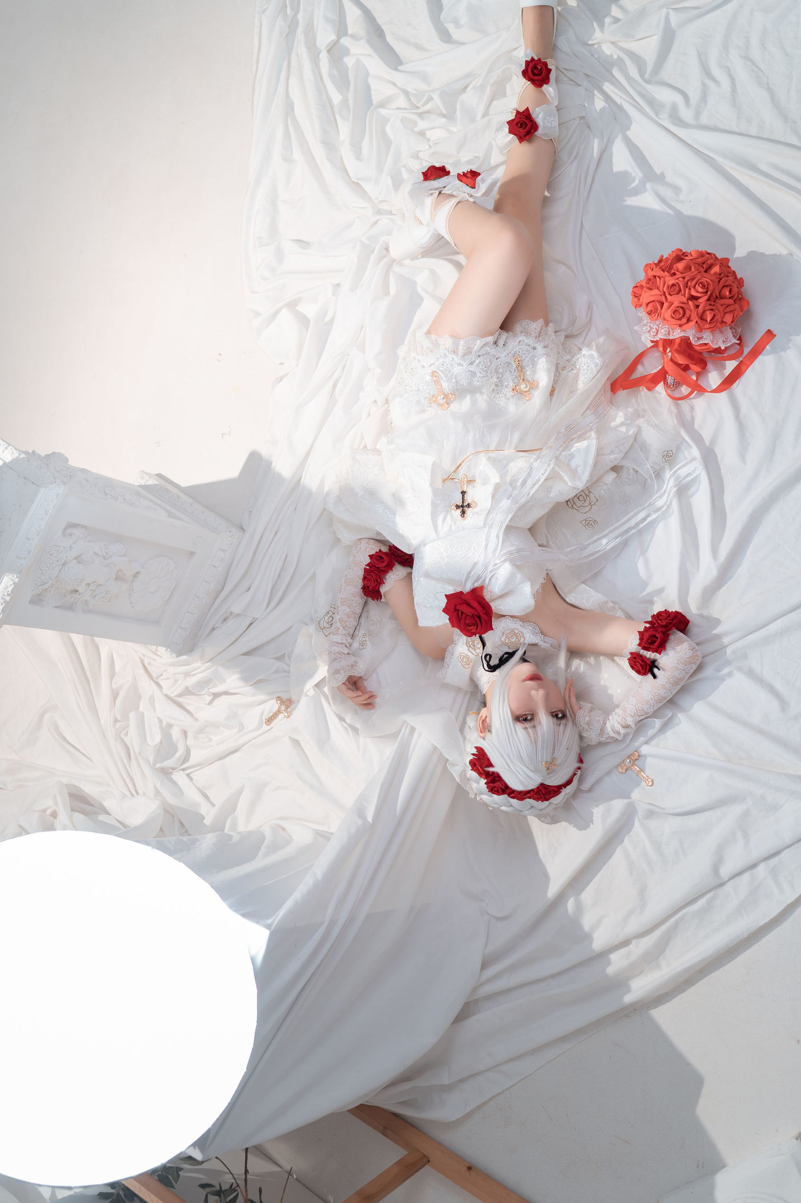 Internet Celebrity COSER] Cute Popular Coser Mianbing Xianer - Delisha Wedding Dress
