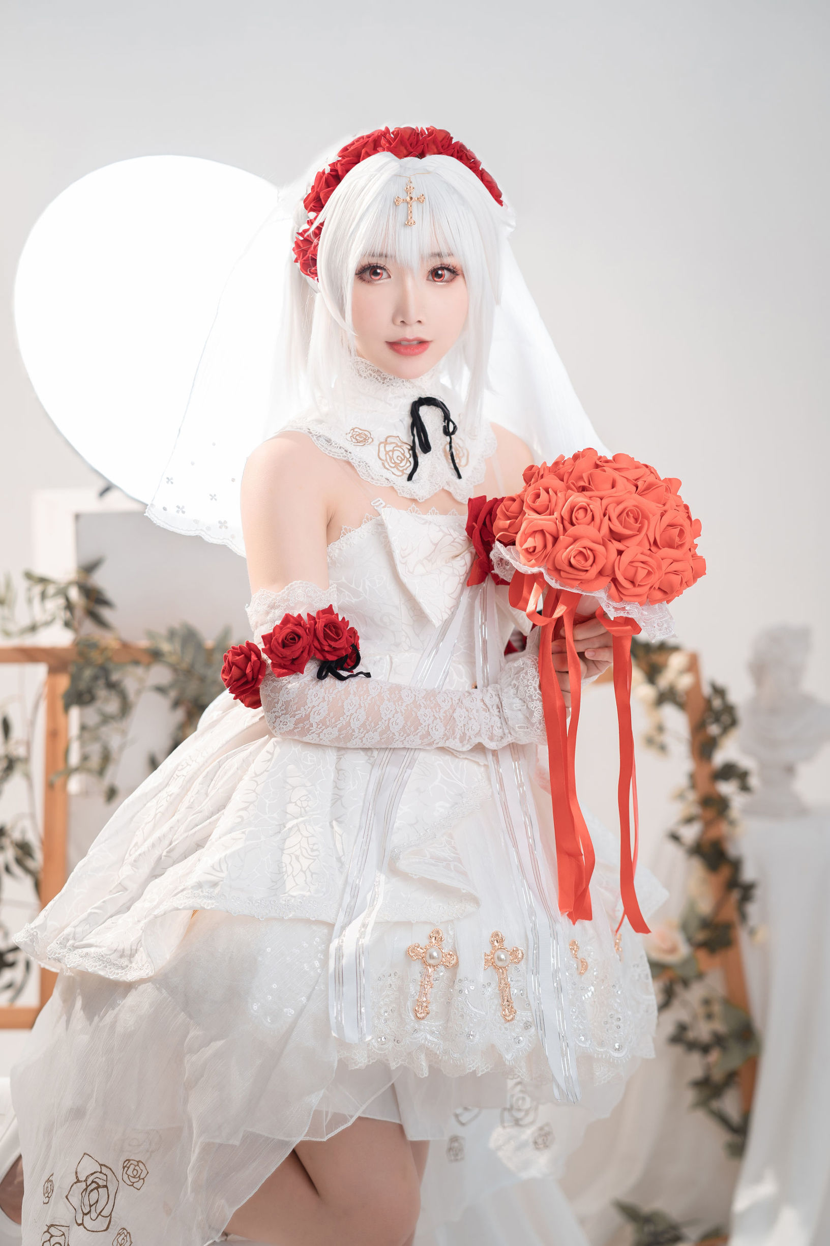 Internet Celebrity COSER] Cute Popular Coser Mianbing Xianer - Delisha Wedding Dress