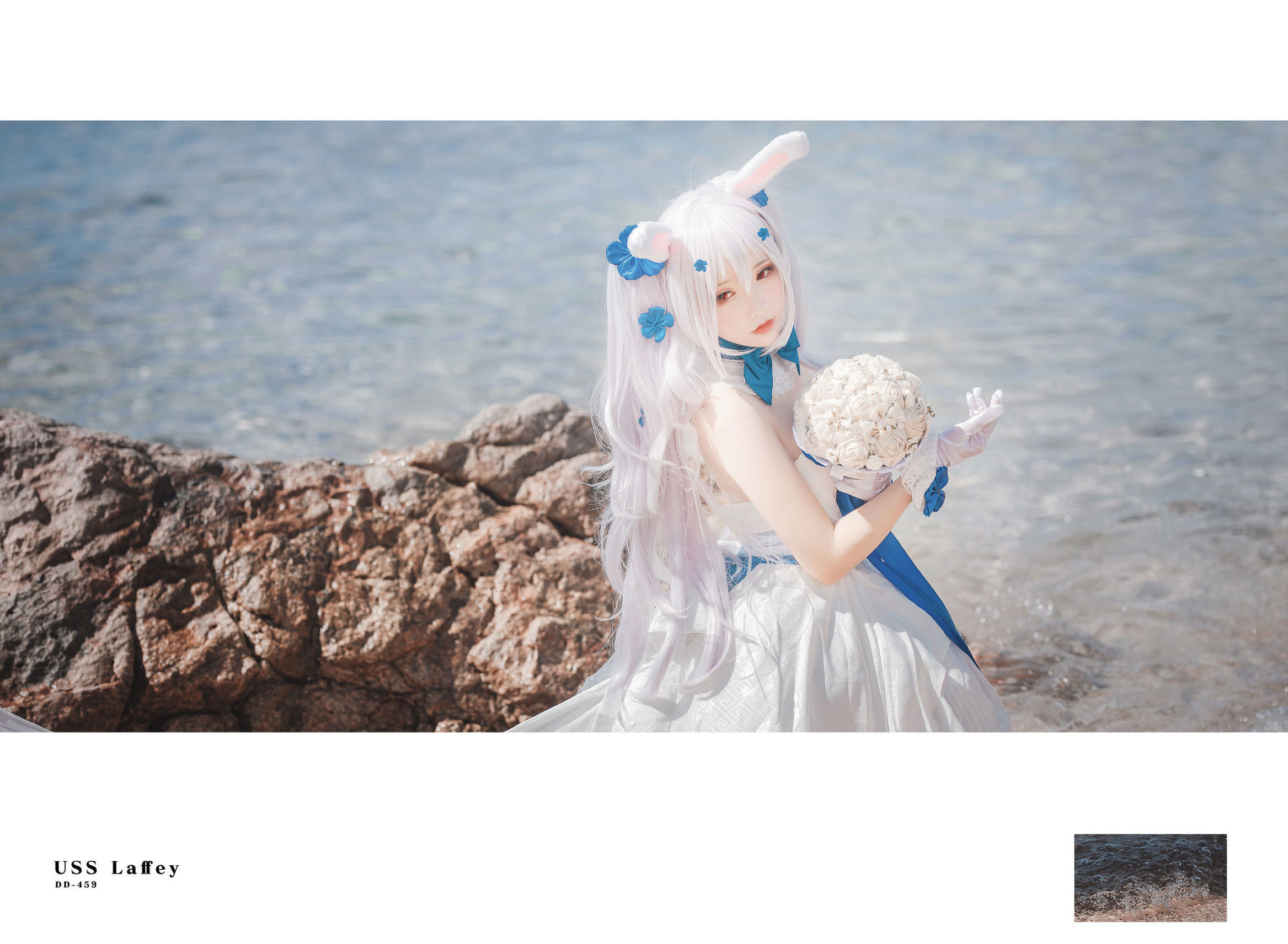 Internet Celebrity Coser] Cute Popular Coser Mianbing Xianer - Lafite Wedding Dress