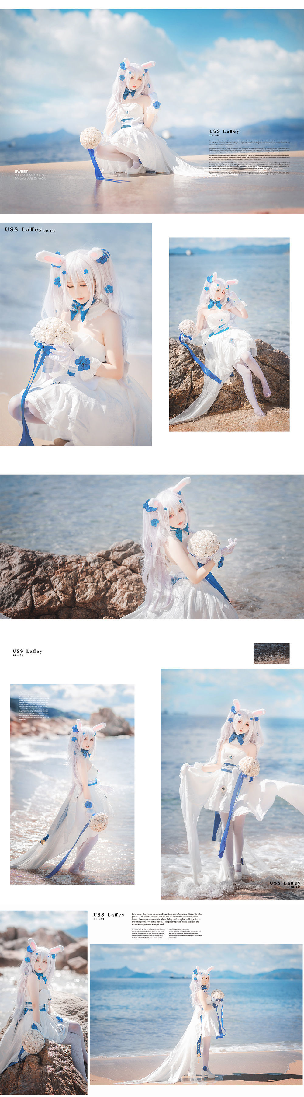 Internet Celebrity Coser] Cute Popular Coser Mianbing Xianer - Lafite Wedding Dress