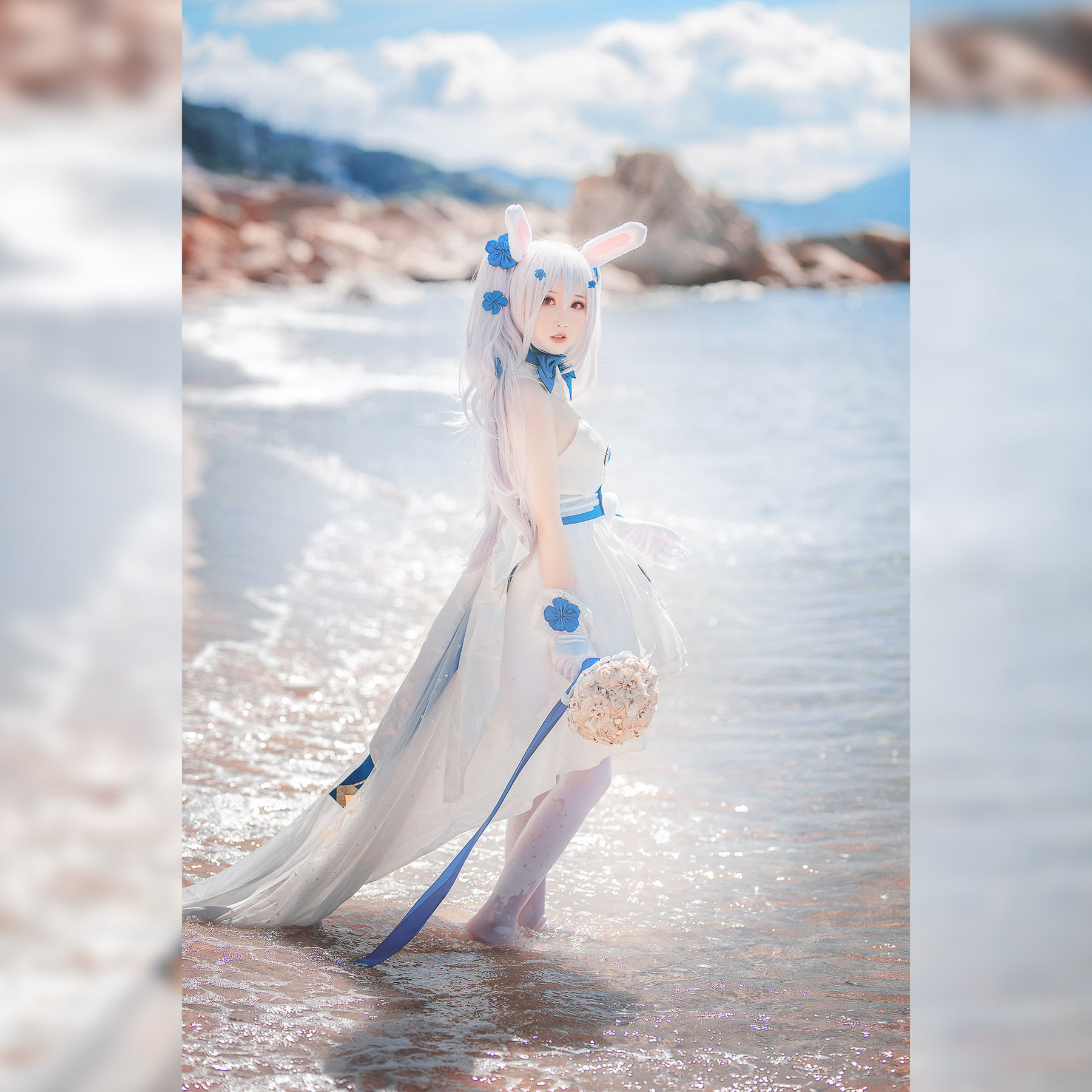 網紅COSER] 可愛人氣Coser面餅仙兒 - 拉菲婚紗