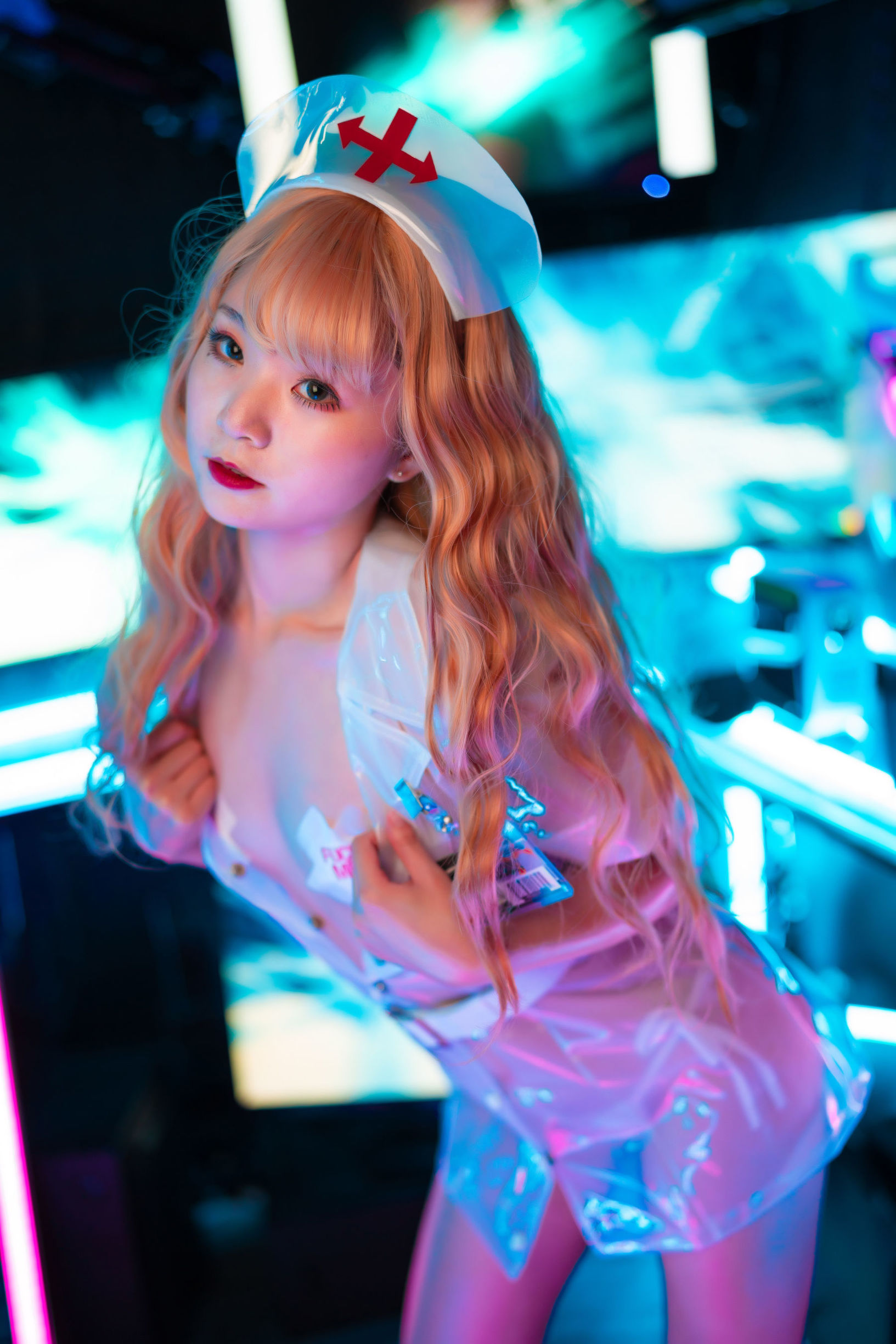 ネット紅人COSER] 萌妹は青水 - 歪萌ナース