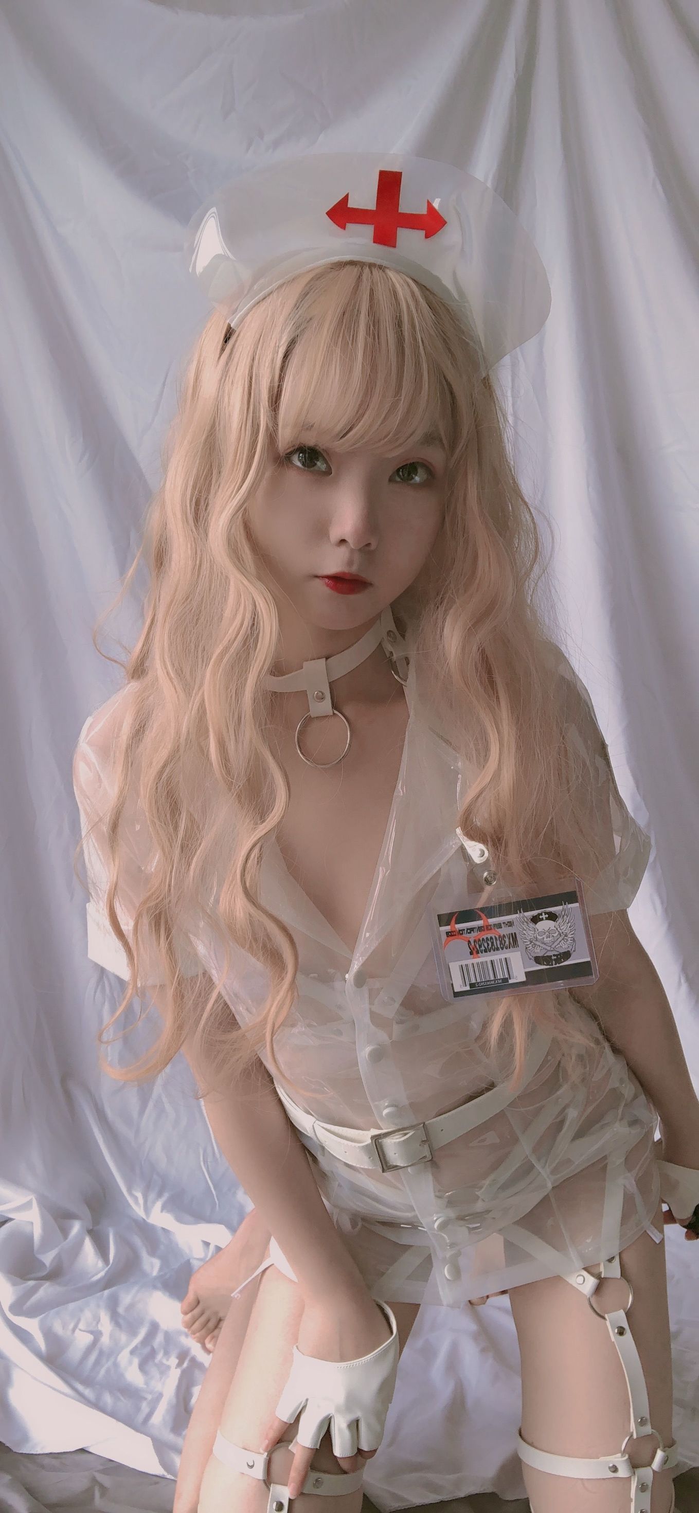 ネット紅人COSER] 萌妹は青水 - 歪萌ナース