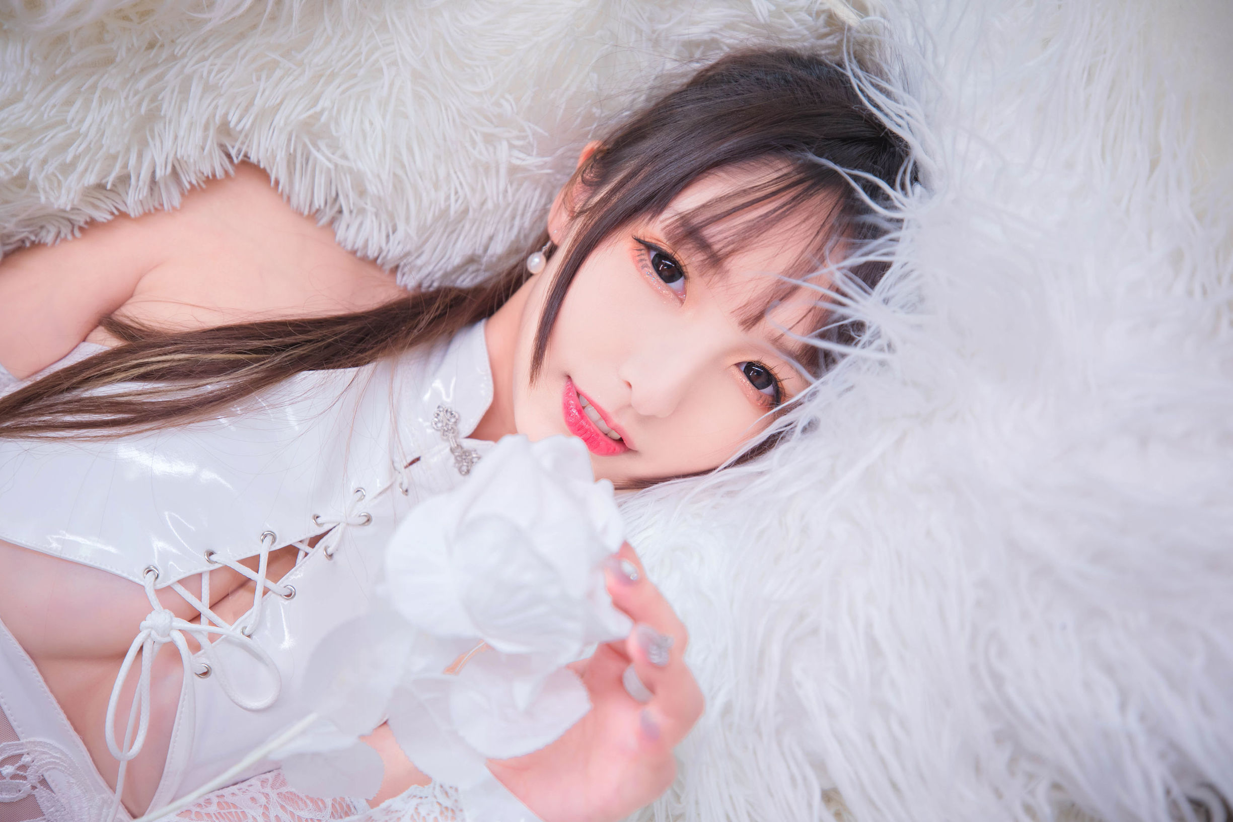 ネットレッド COSER] ロリータ神楽板真冬の風と月 - 白旗袍