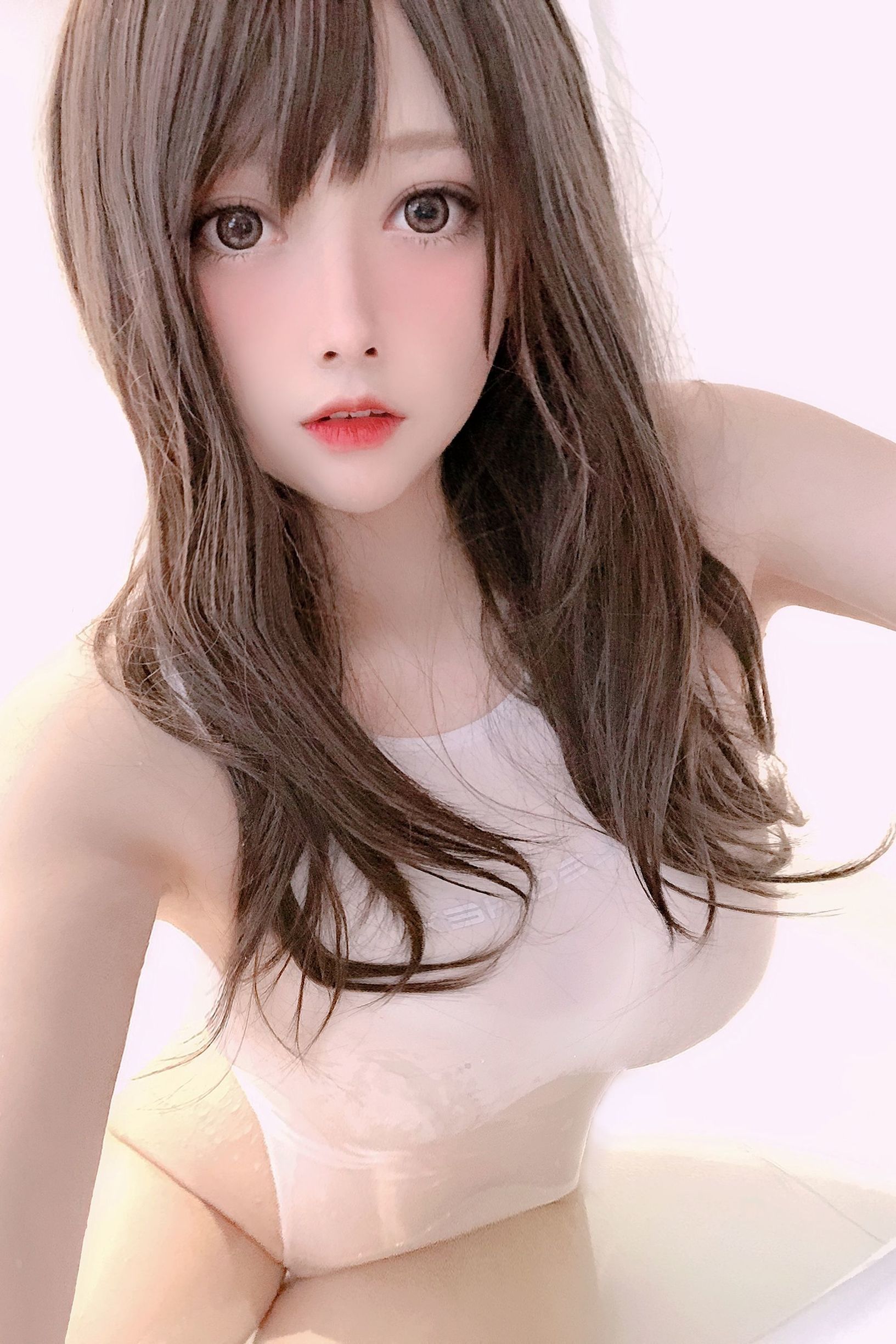 เน็ตไอดอลโคเซอร์] โคเซอร์หน้าตาดี念念_D - ชุดว่ายน้ำสีขาว