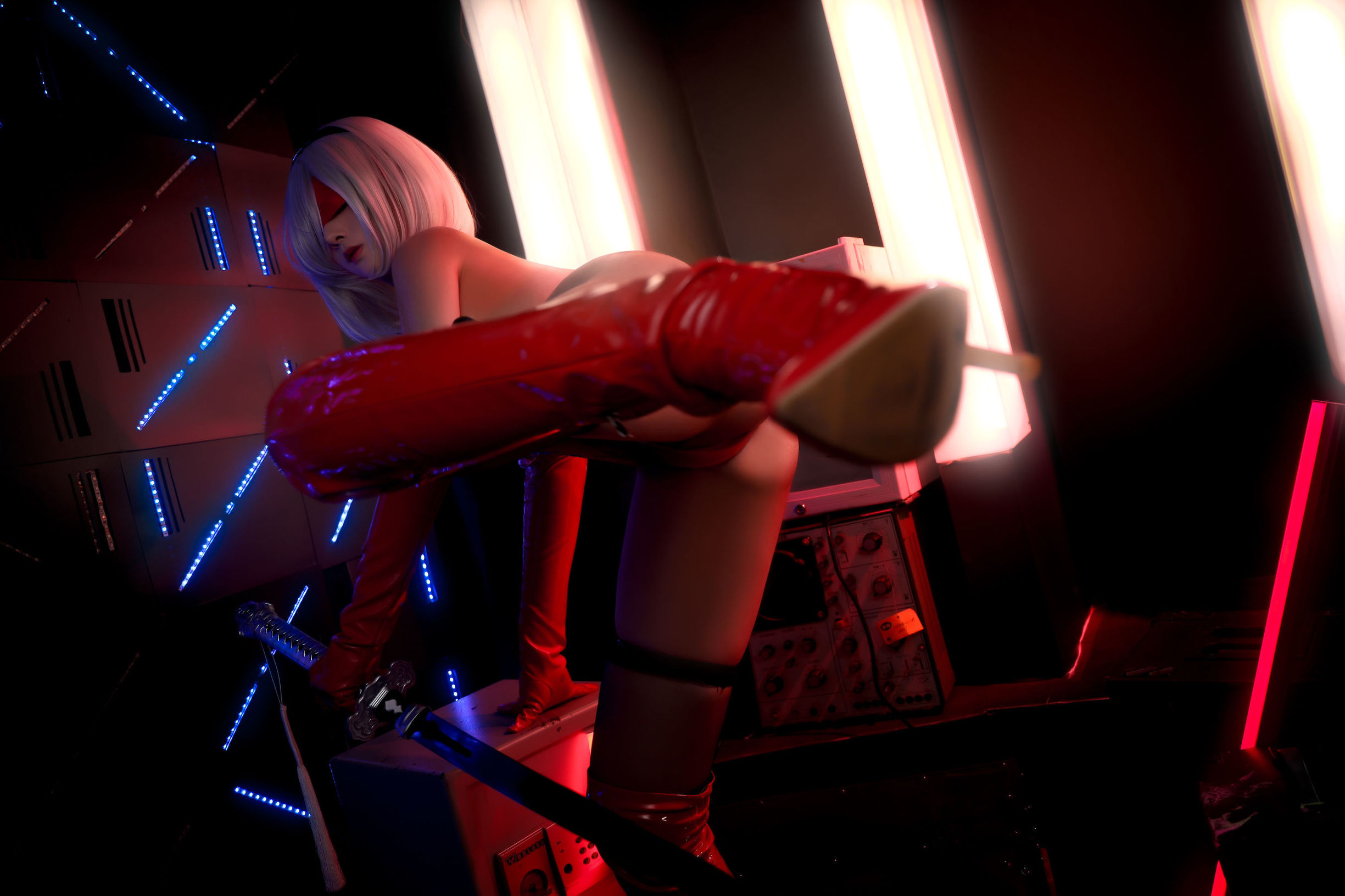 Internet Celebrity Coser] High-value coser Niannian_D - 2B Red Doujin
