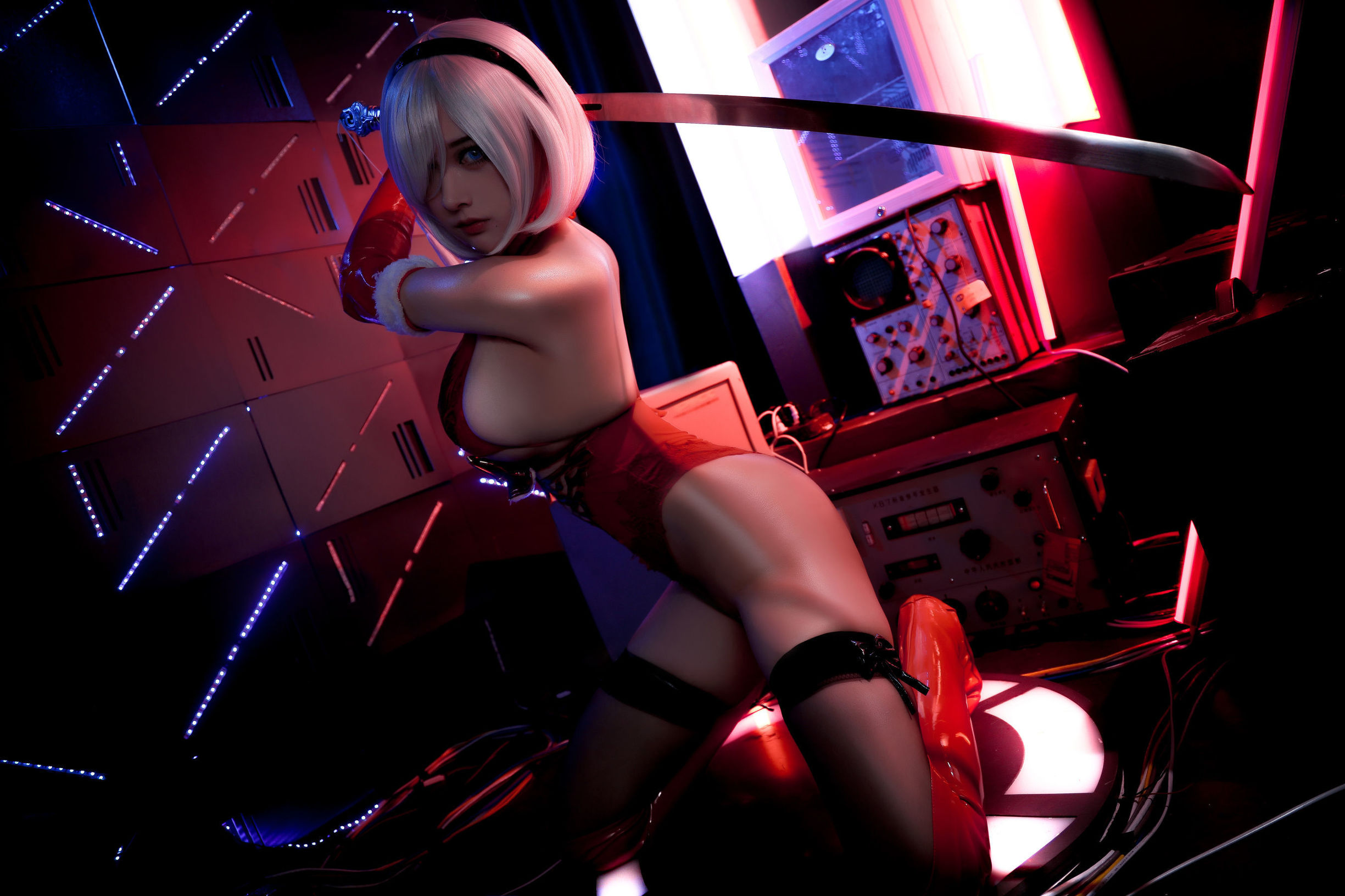 Internet Celebrity Coser] High-value coser Niannian_D - 2B Red Doujin