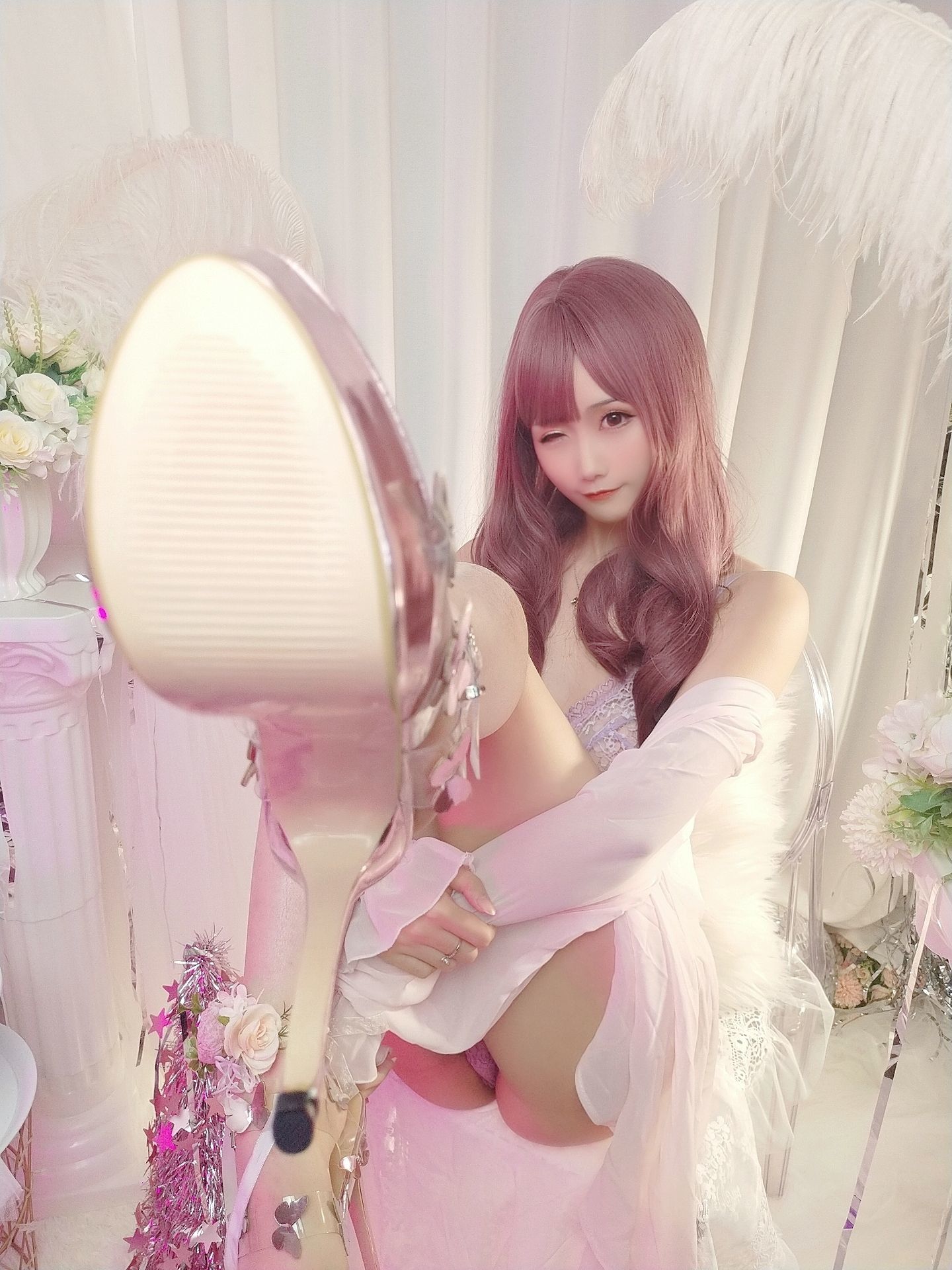 Cosplay] 動漫博主曉美媽 - (聖誕自拍)紫色迷情