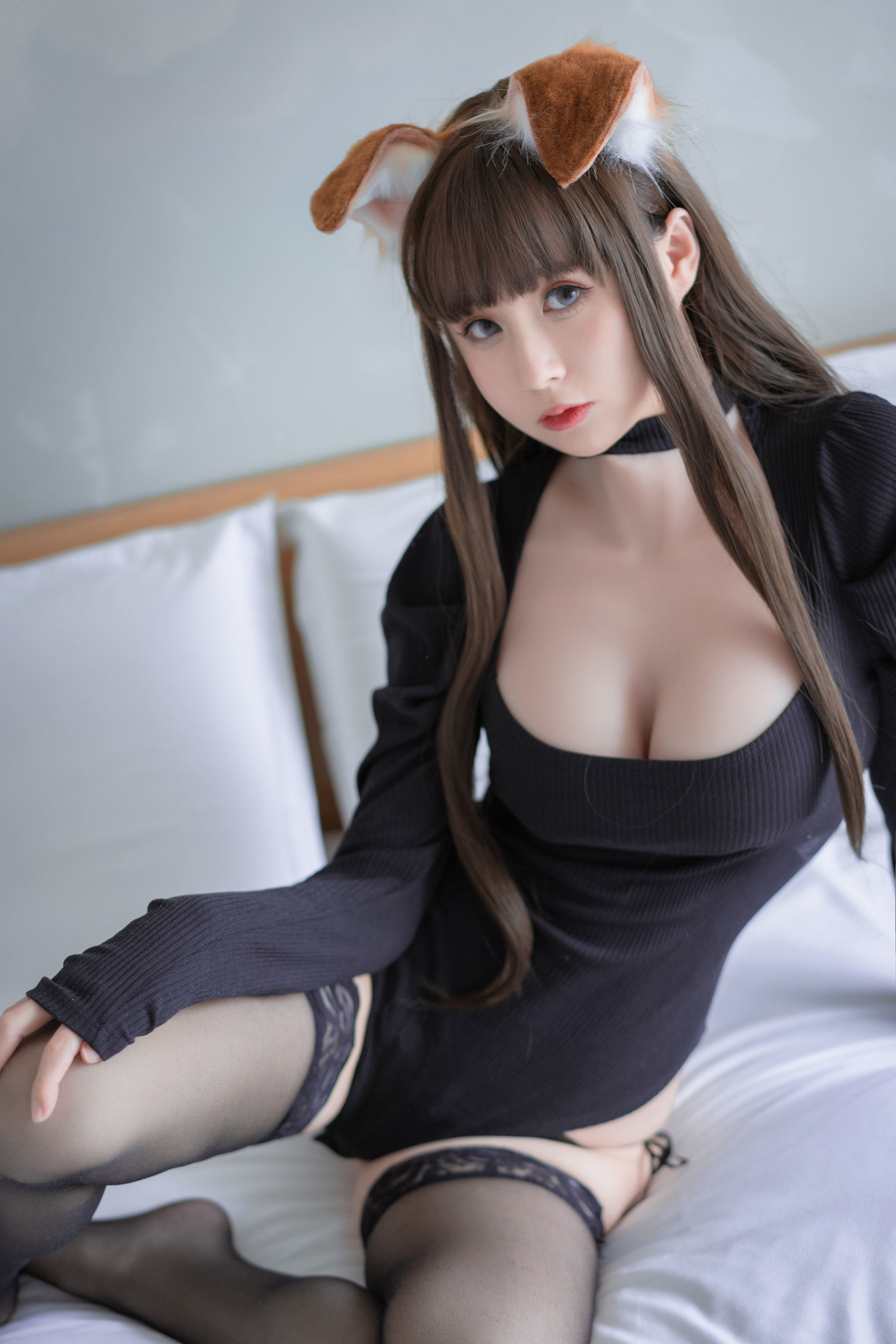 Cosplay] Saionji Nangō - Chó tai gấp đen liền thân