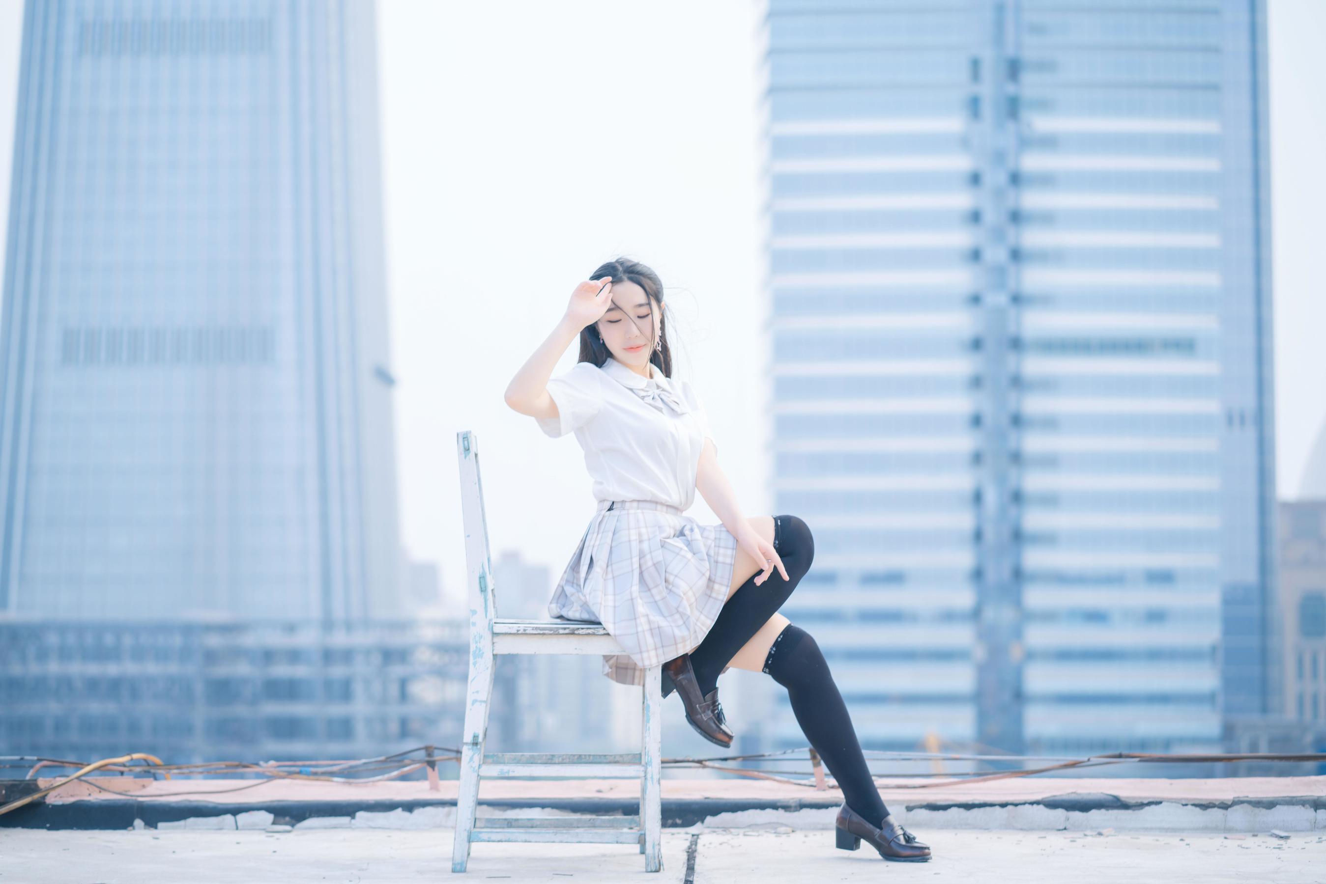 Cosplay] 動漫博主穆零Mu0 - 天台jk
