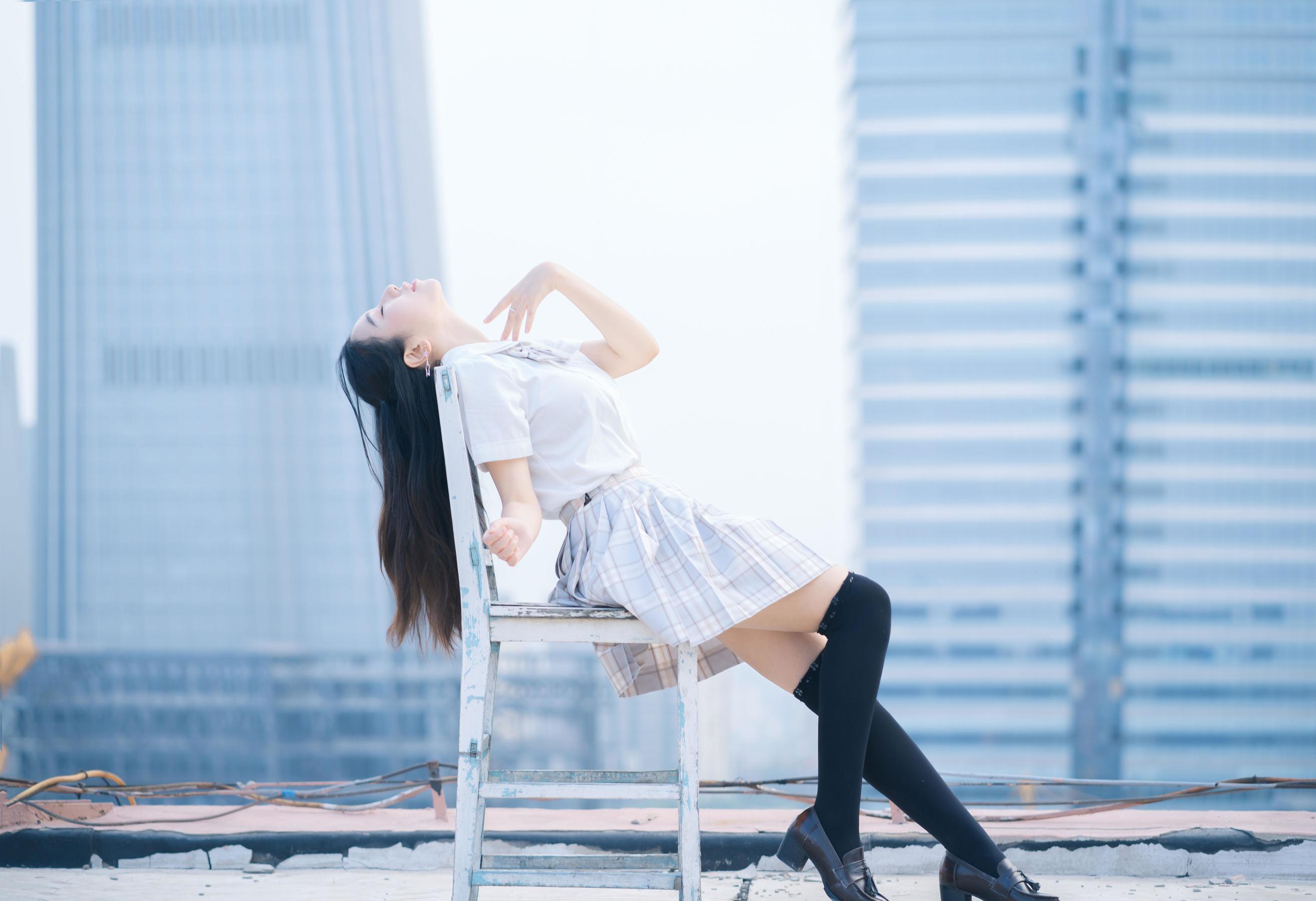 Cosplay] 動漫博主穆零Mu0 - 天台jk