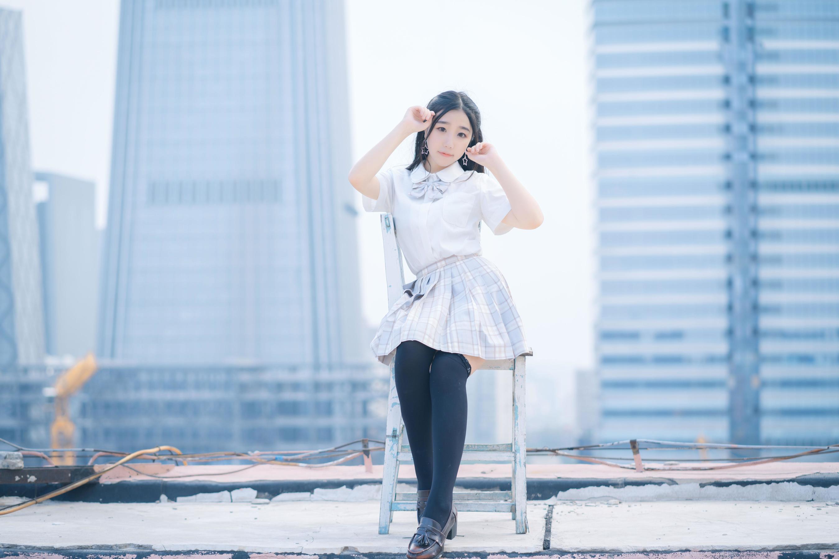 Cosplay] 動漫博主穆零Mu0 - 天台jk