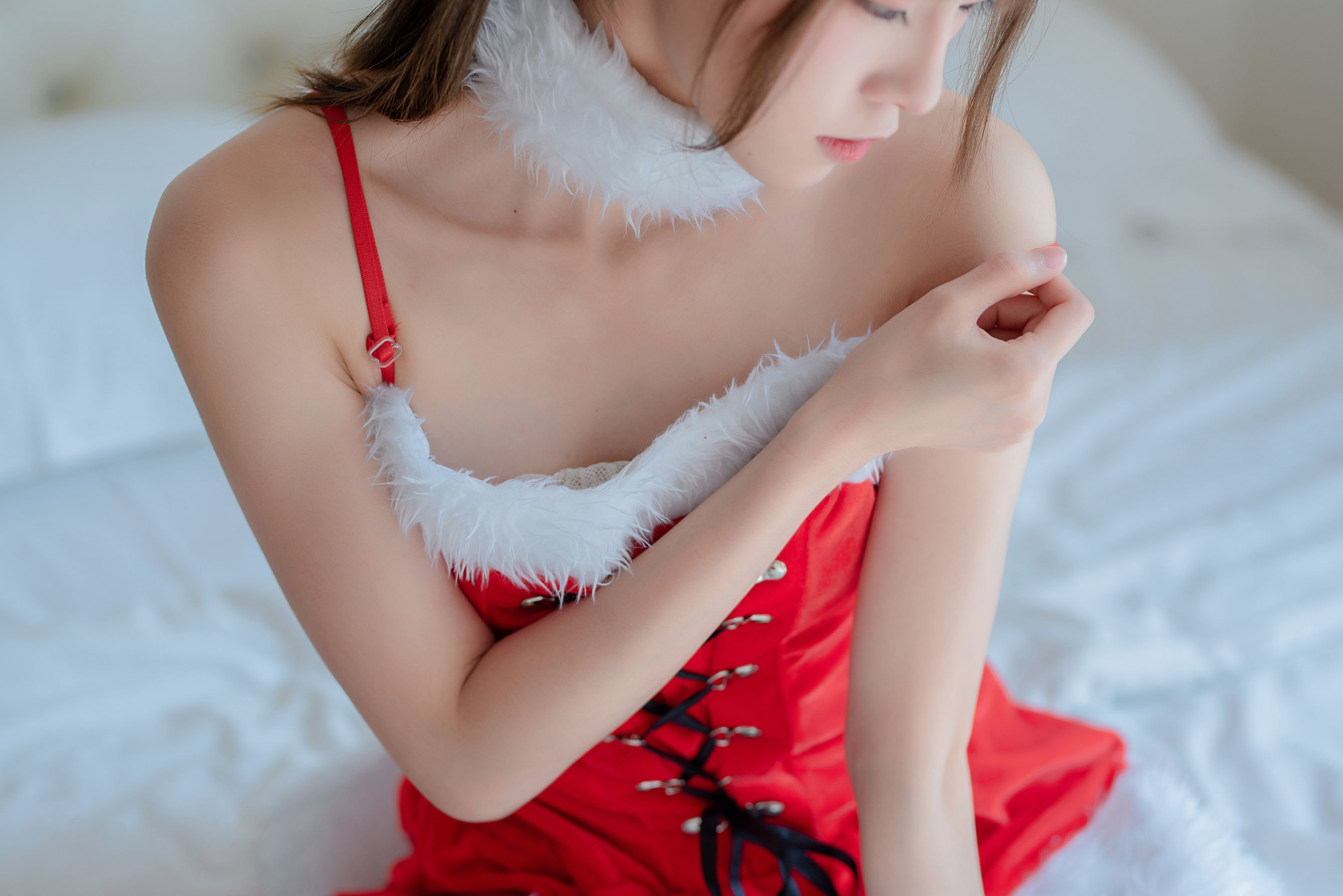 Cosplay] Anime Blogger Kitaro_绮太郎 - Christmas Cute Girl