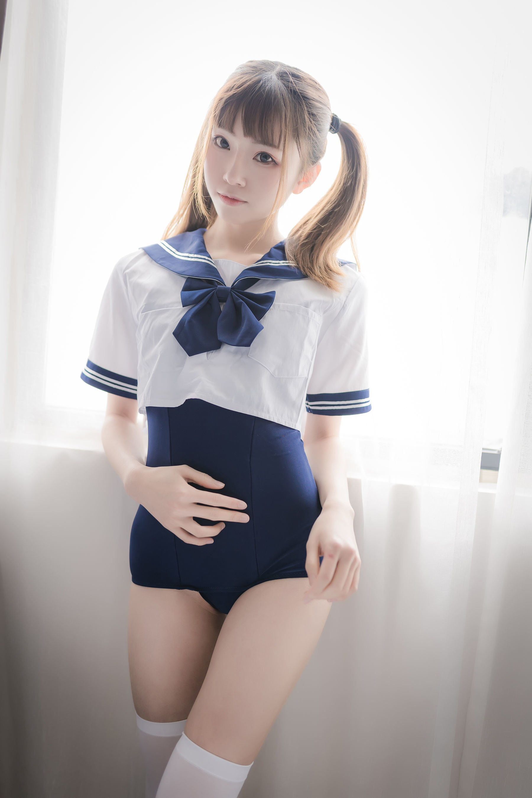 Cosplay] 動漫博主Kitaro_綺太郎 - 泳裝JK