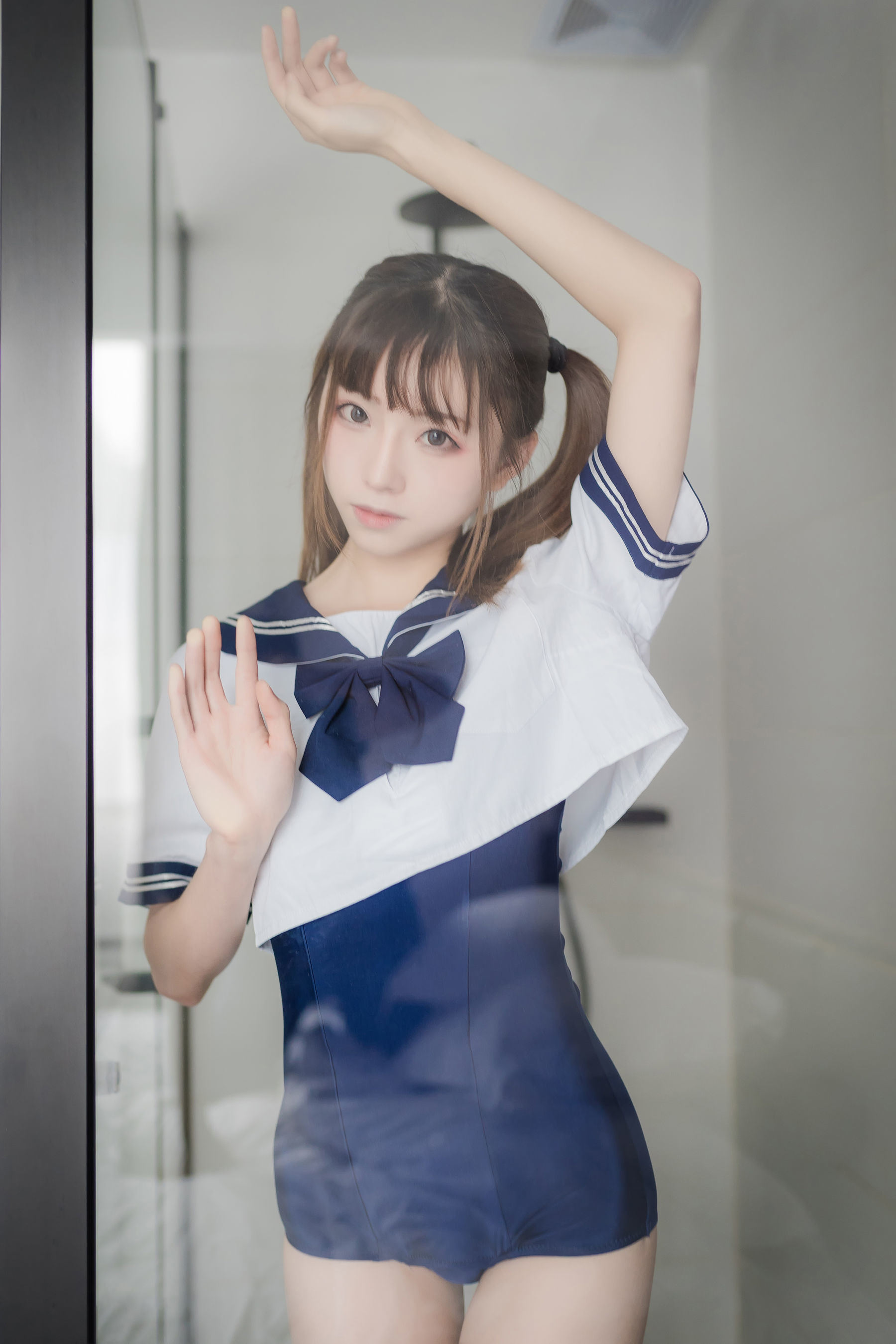 Cosplay] 動漫博主Kitaro_綺太郎 - 泳裝JK