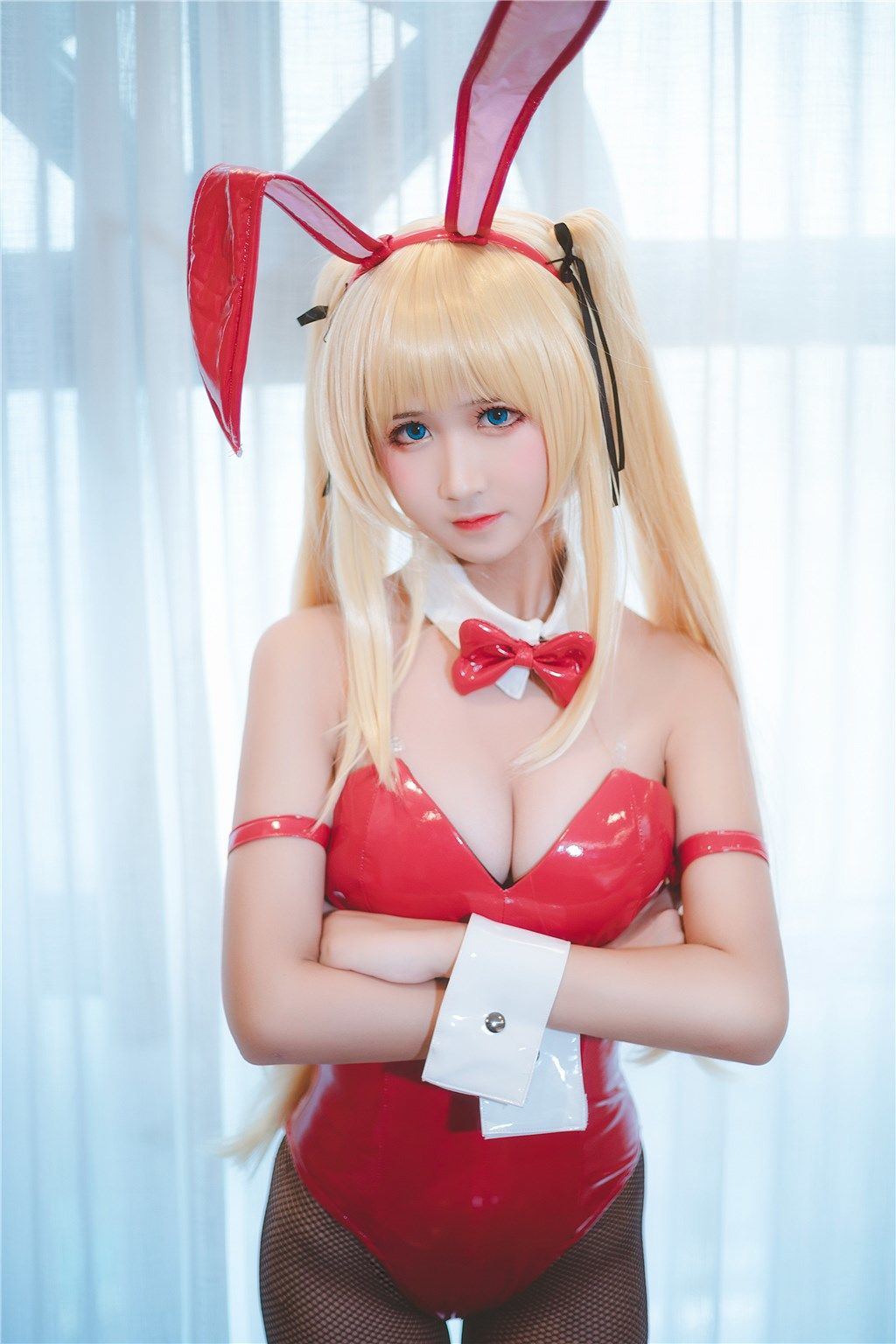 コスプレ] ウェイボー妹子三度_69 - 黒シルクバニーガール