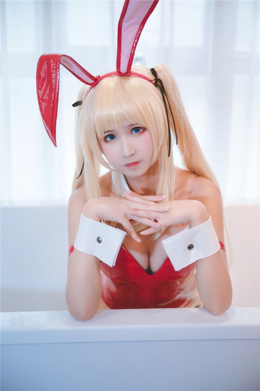コスプレ] ウェイボー妹子三度_69 - 黒シルクバニーガール