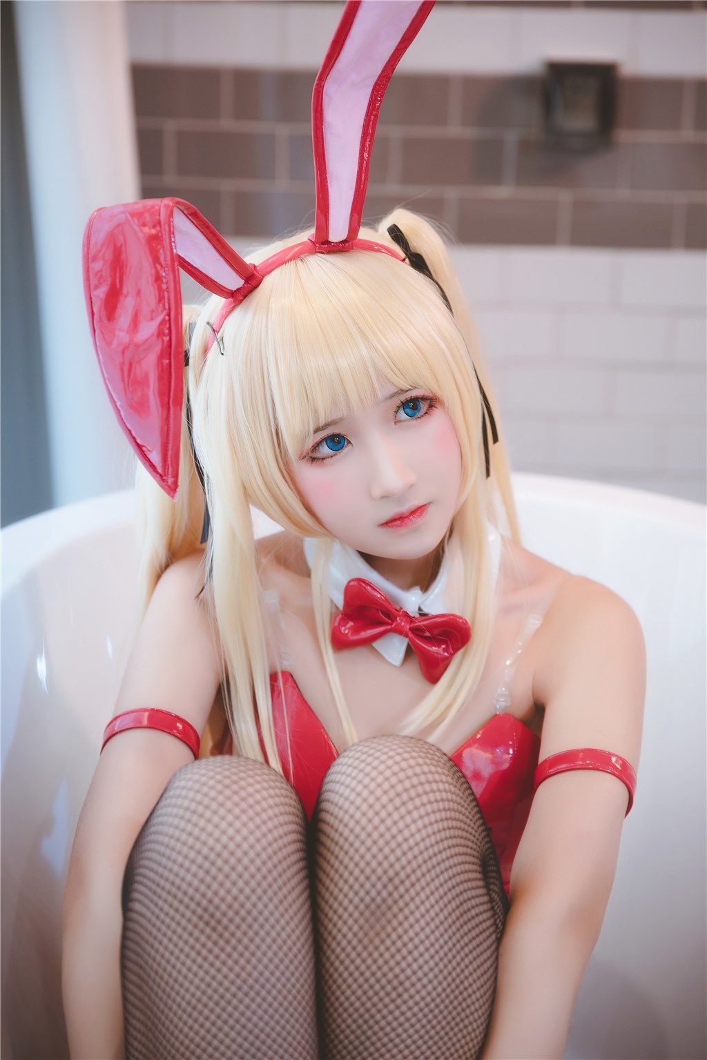 コスプレ] ウェイボー妹子三度_69 - 黒シルクバニーガール