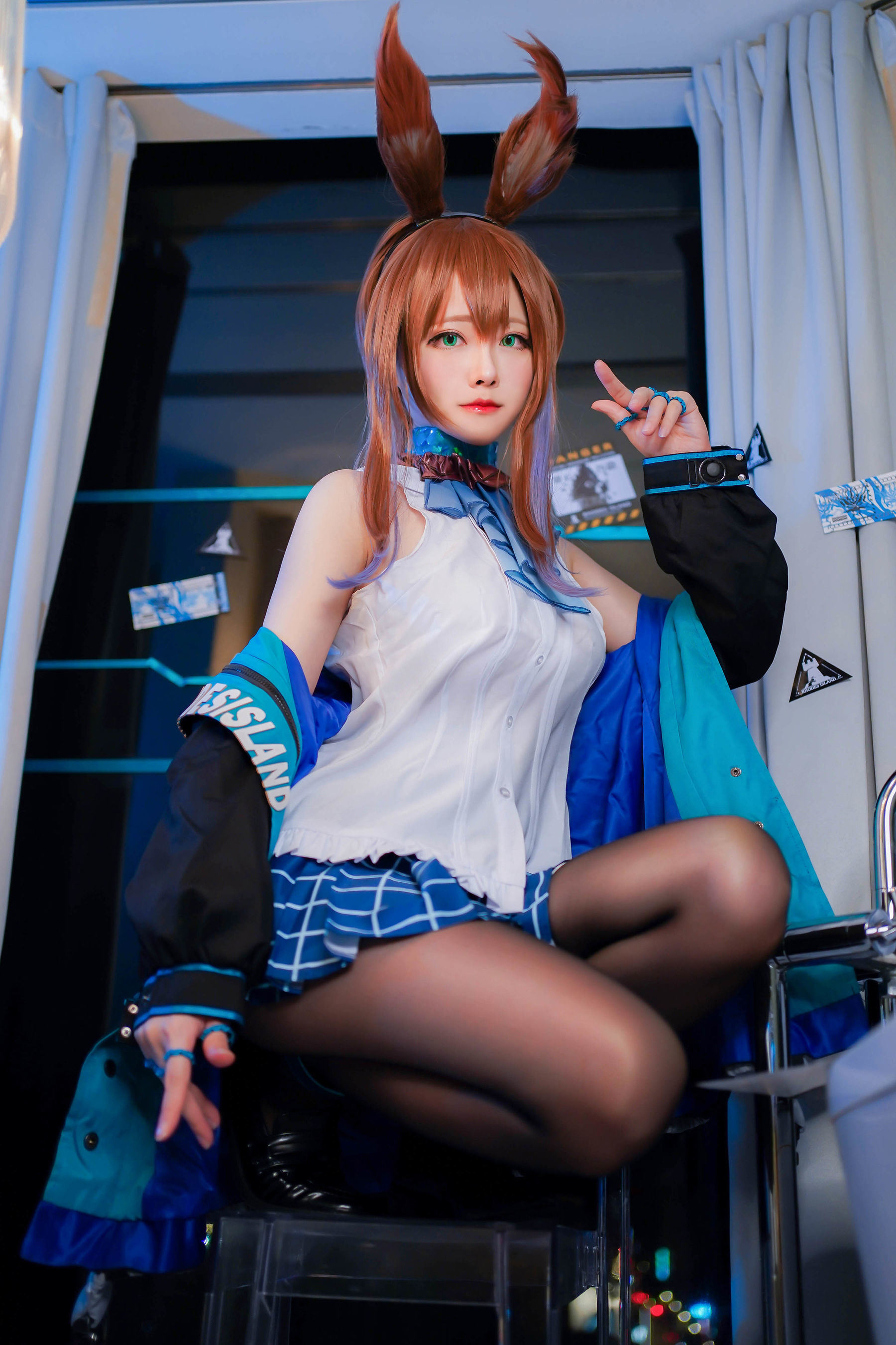 コスプレ] COSめいこArtyヤティ - 黒ストッキングのバニーガール
