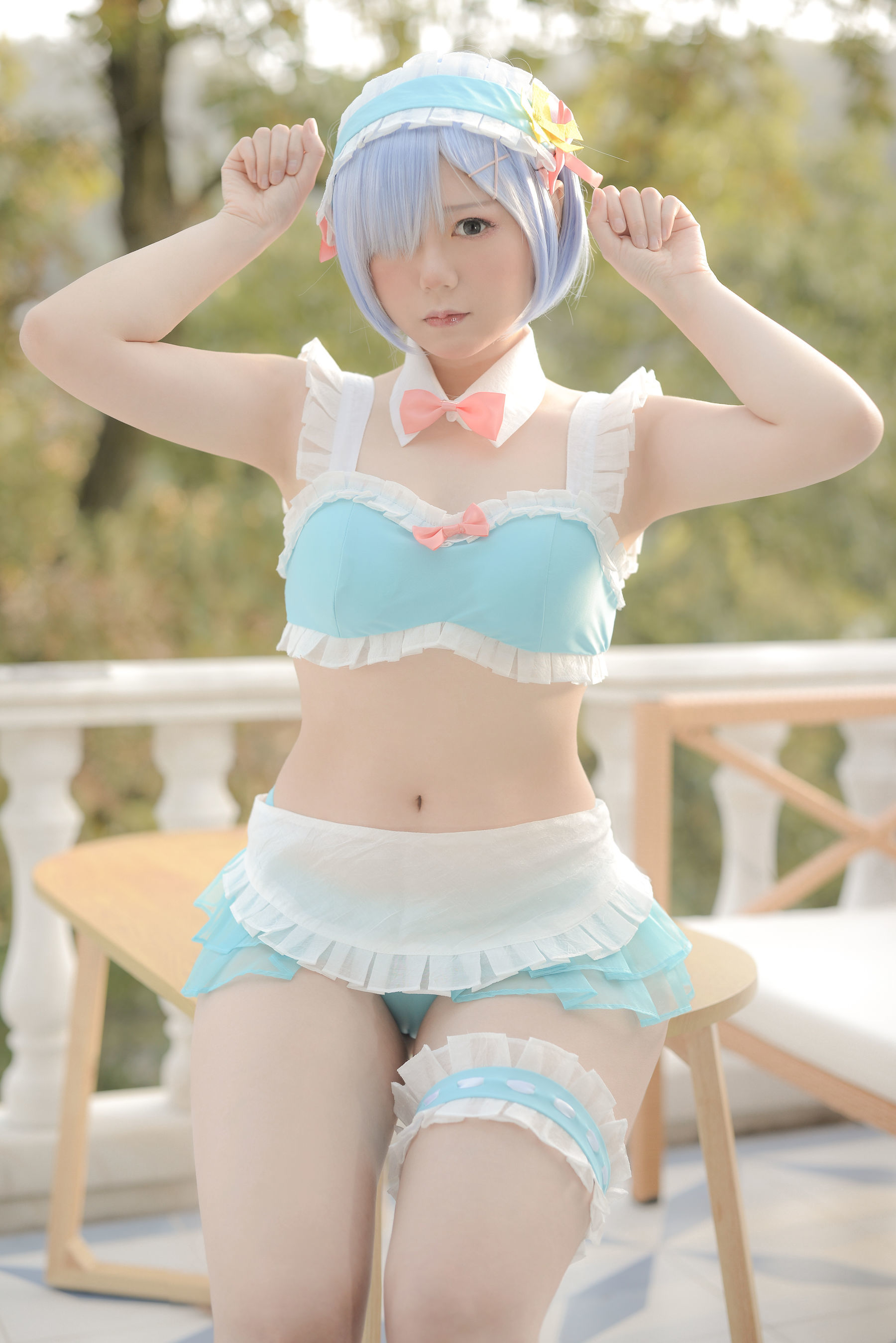 Cosplay] Kyou Nikuniku Vol.20 Ở hồ bơi ngoài trời