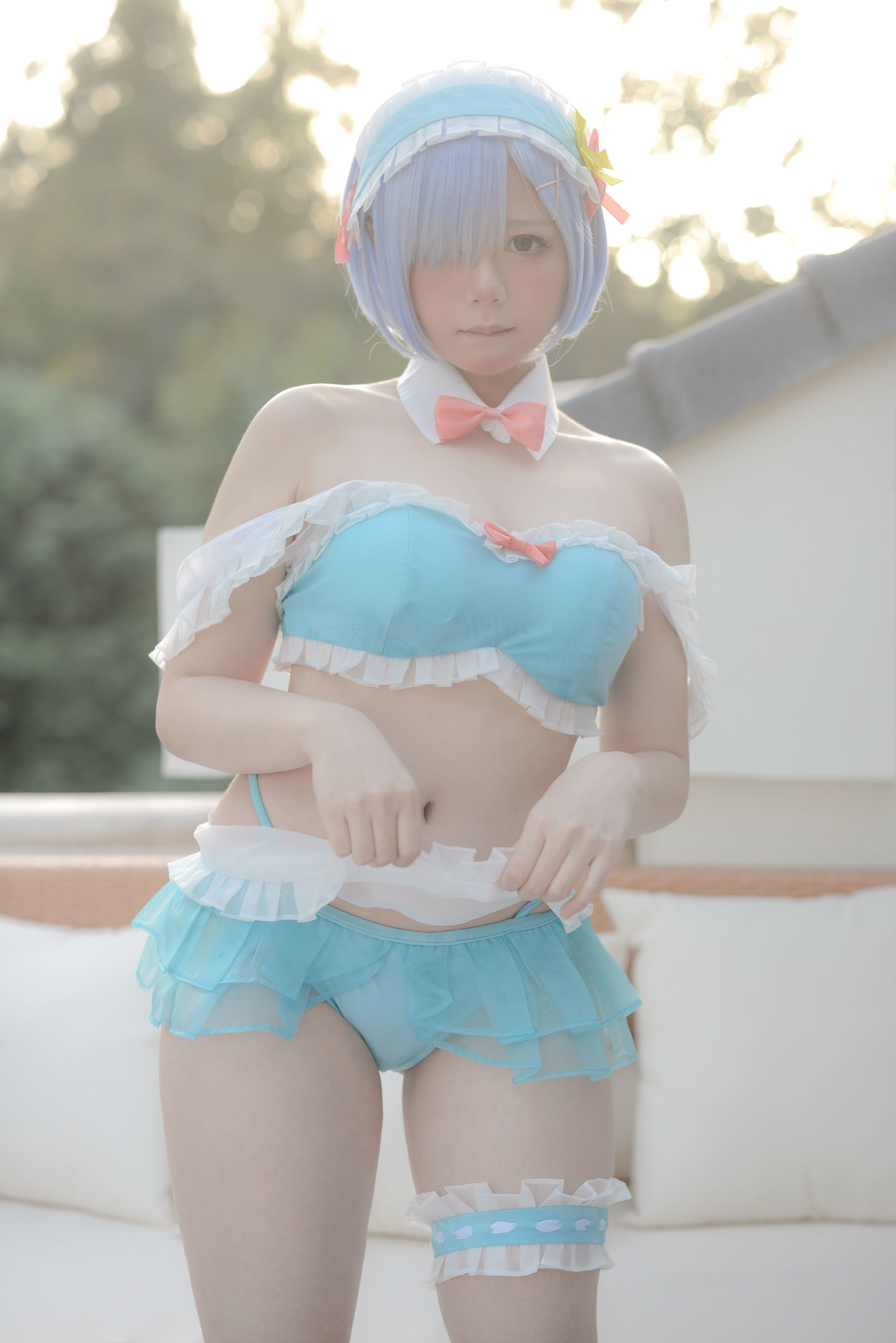 Cosplay] Kyou Nikuniku Vol.20 Ở hồ bơi ngoài trời