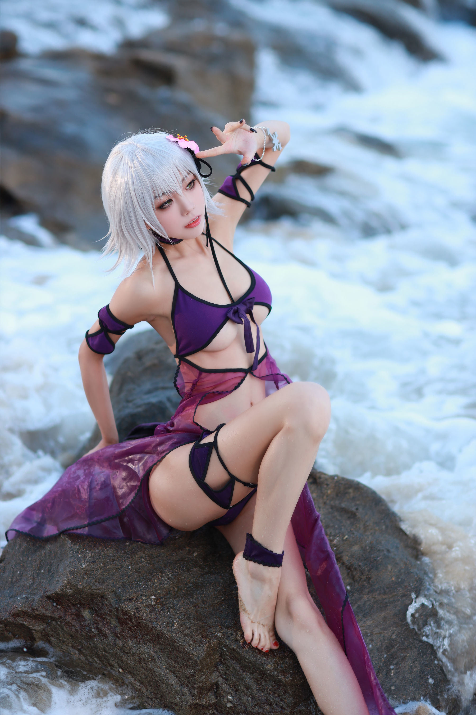 Cosplay] 動漫博主水淼Aqua - 貞德泳裝