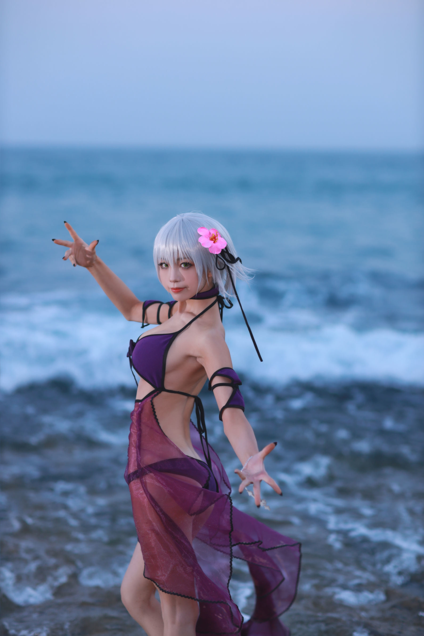 Cosplay] 動漫博主水淼Aqua - 貞德泳裝
