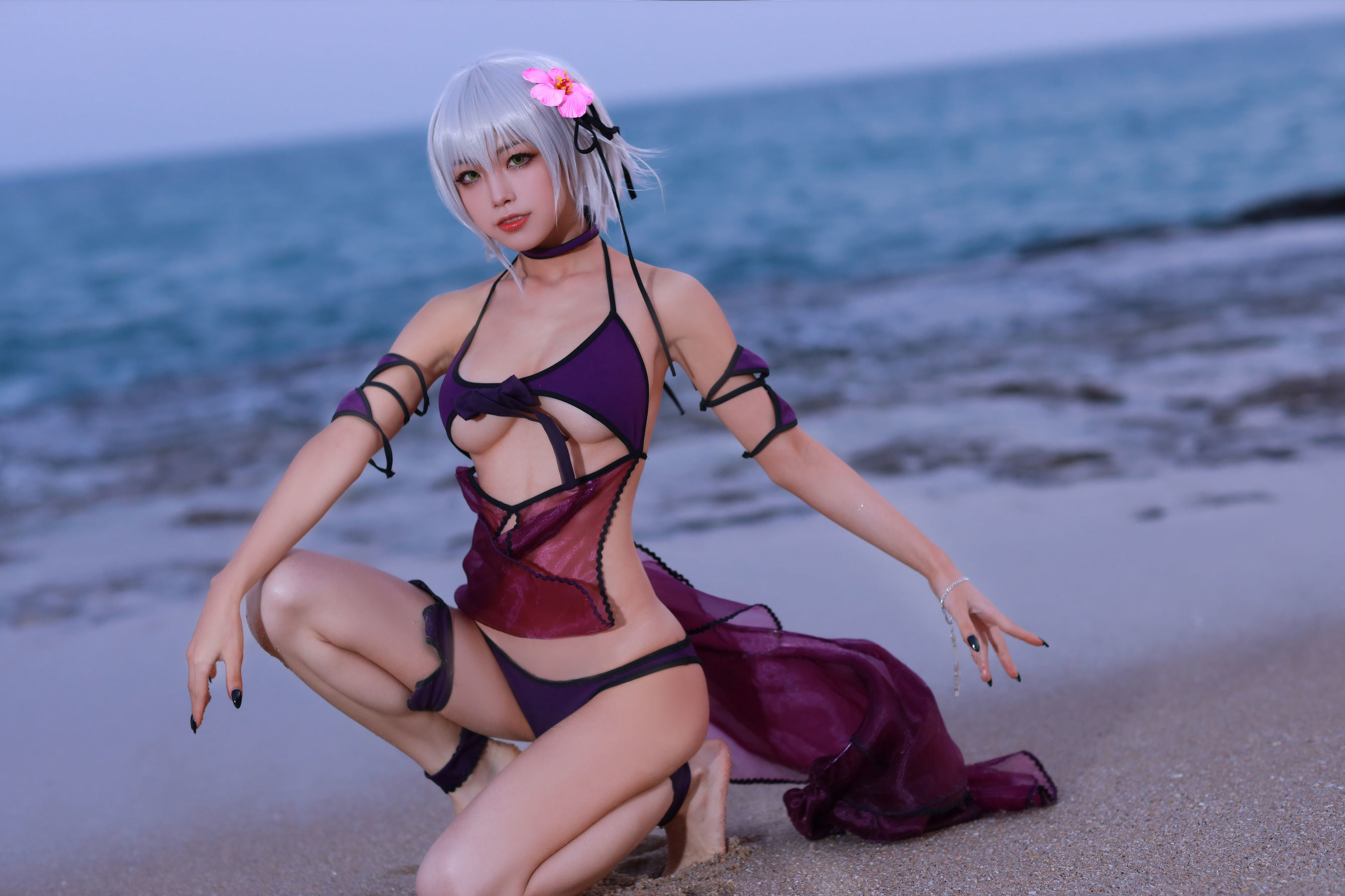 Cosplay] 動漫博主水淼Aqua - 貞德泳裝