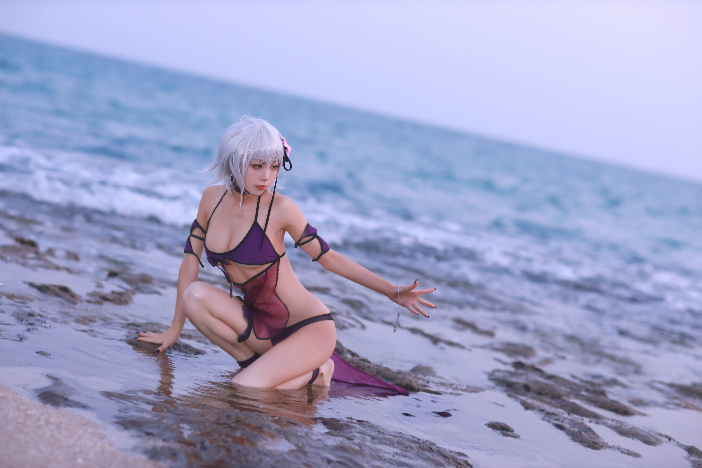 Cosplay] 動漫博主水淼Aqua - 貞德泳裝