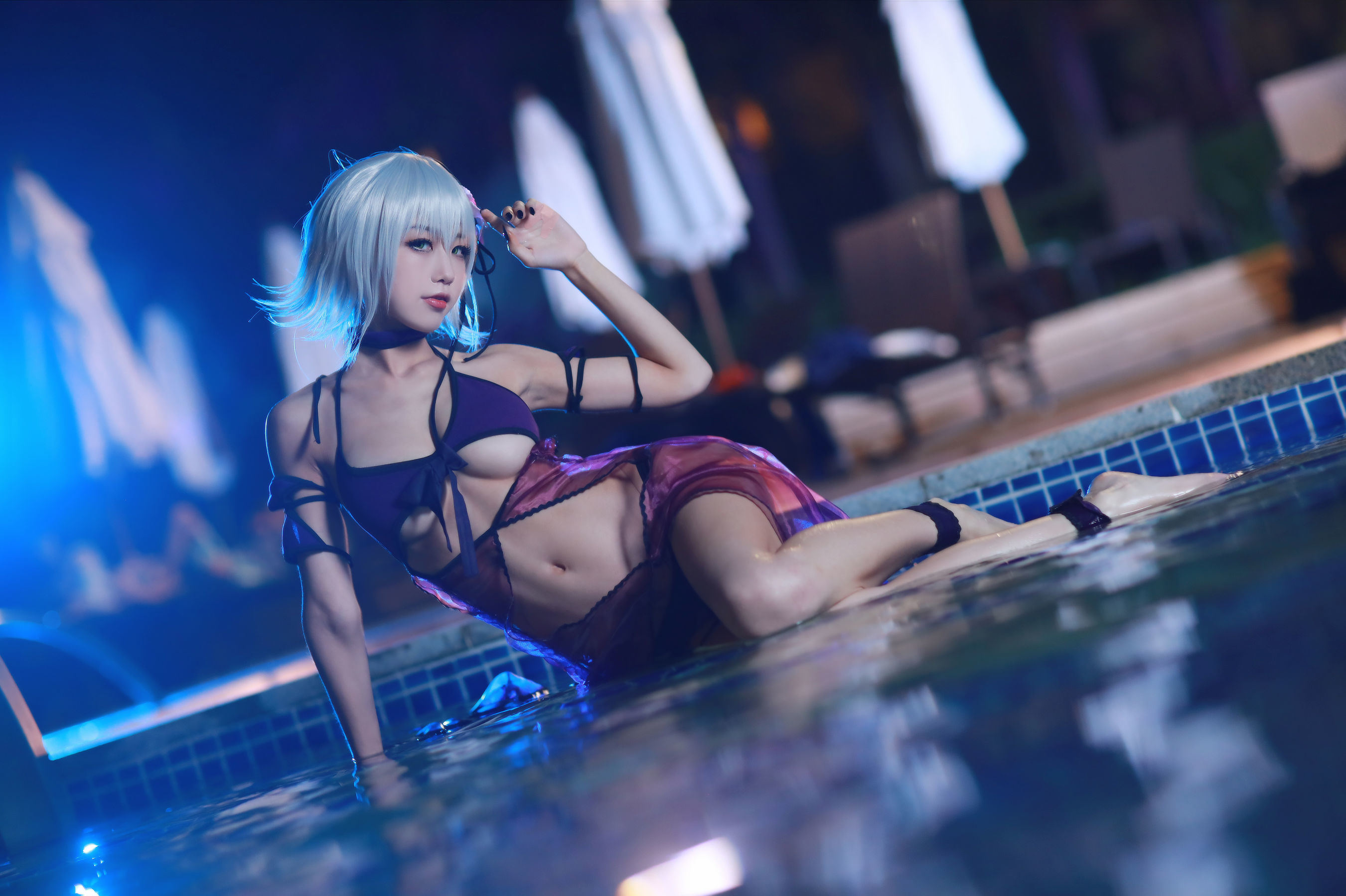 Cosplay] 動漫博主水淼Aqua - 貞德泳裝