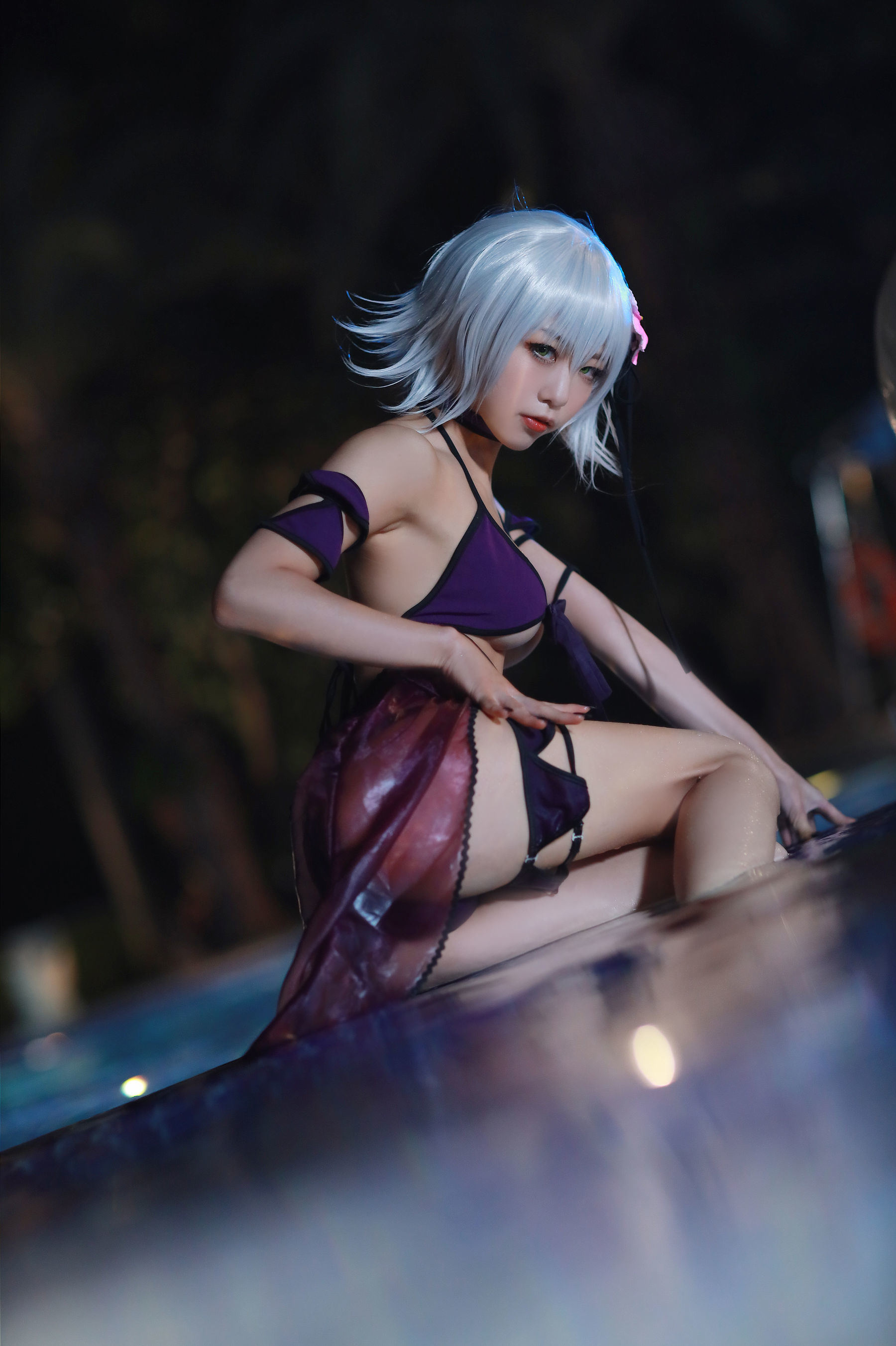 Cosplay] 動漫博主水淼Aqua - 貞德泳裝