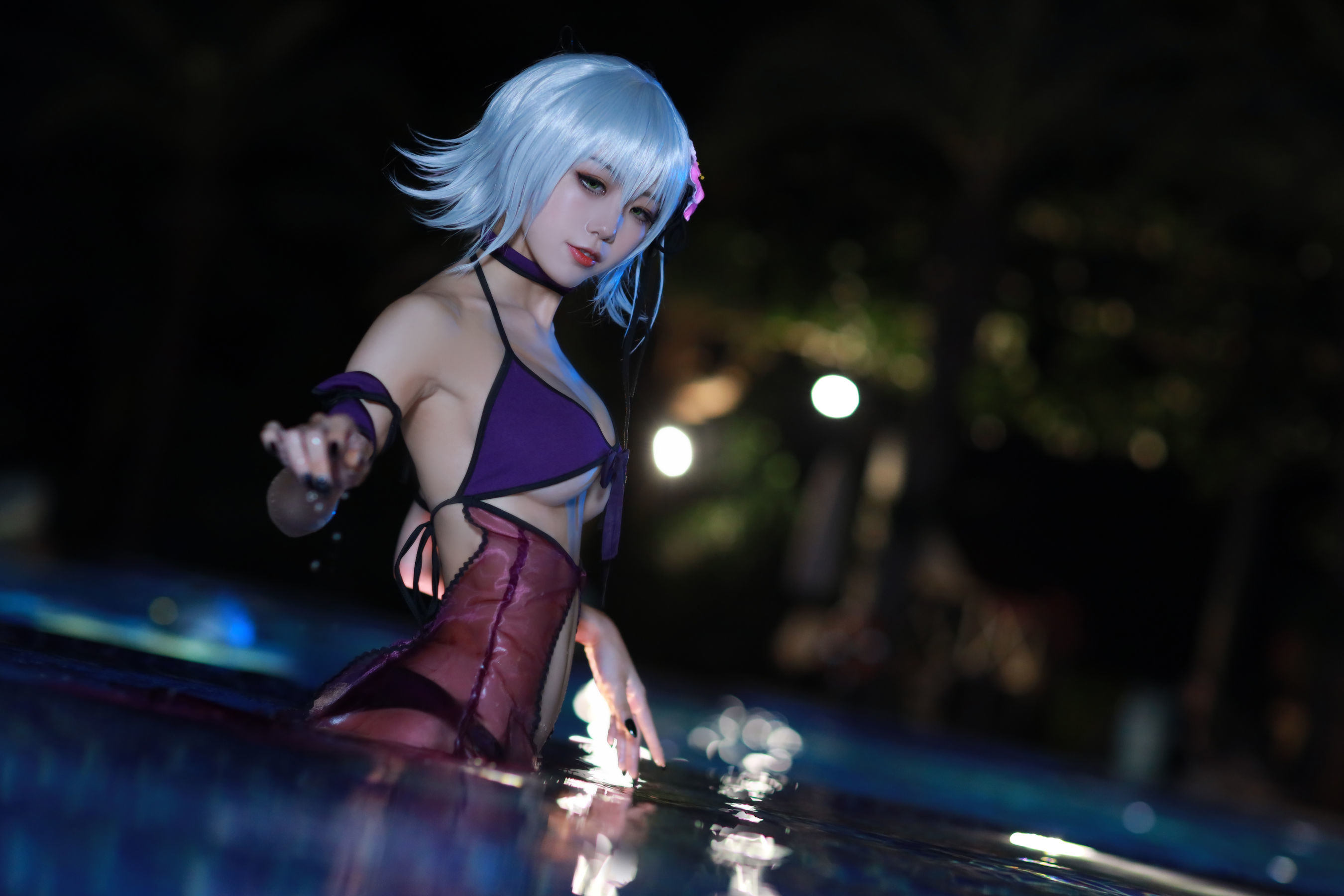 コスプレ] アニメブロガー スイミャオアクア - ジャンヌ・ダルク水着