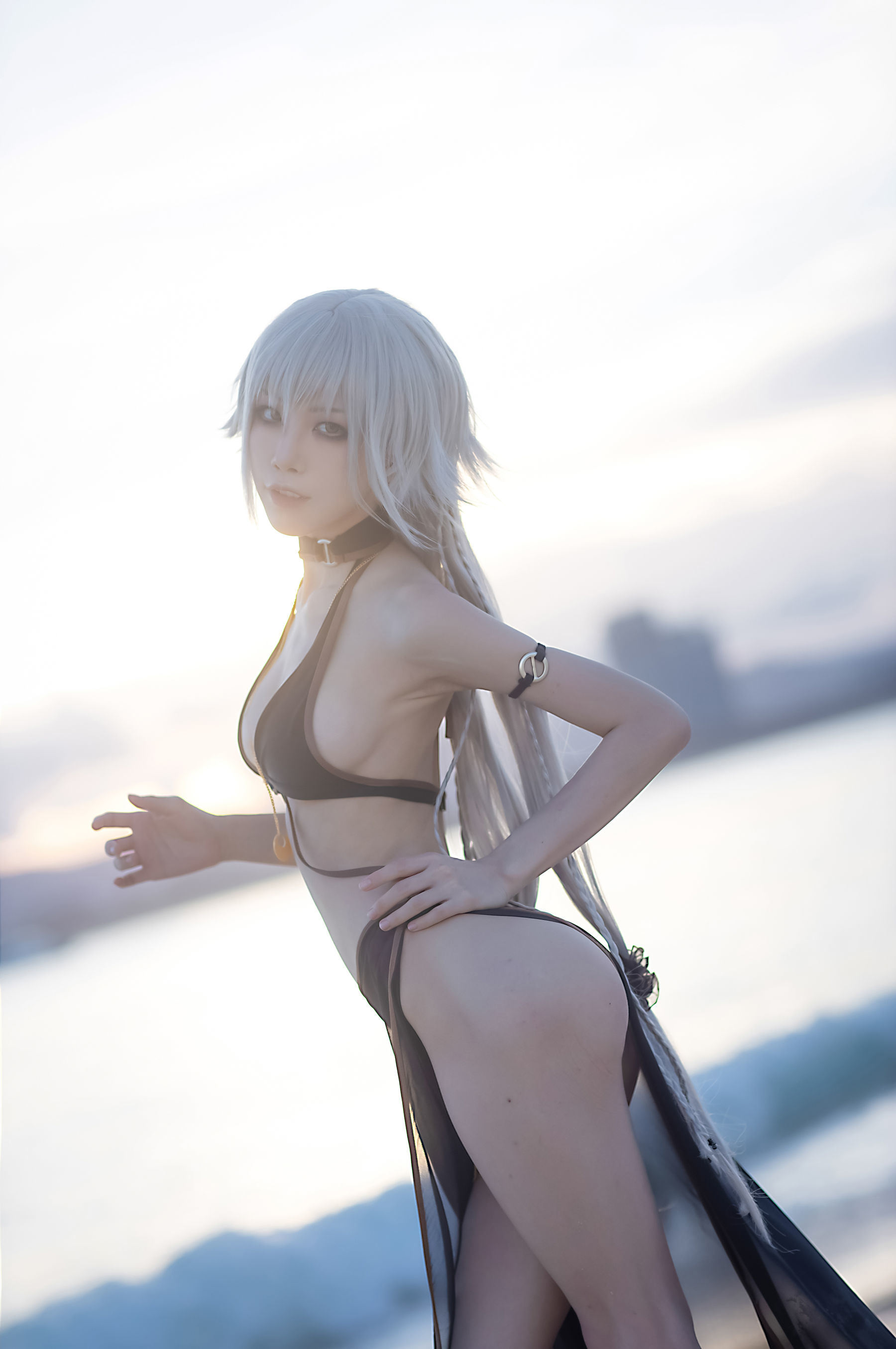 コスプレ] アニメブロガー スイミャオアクア - ジャンヌ・ダルク水着