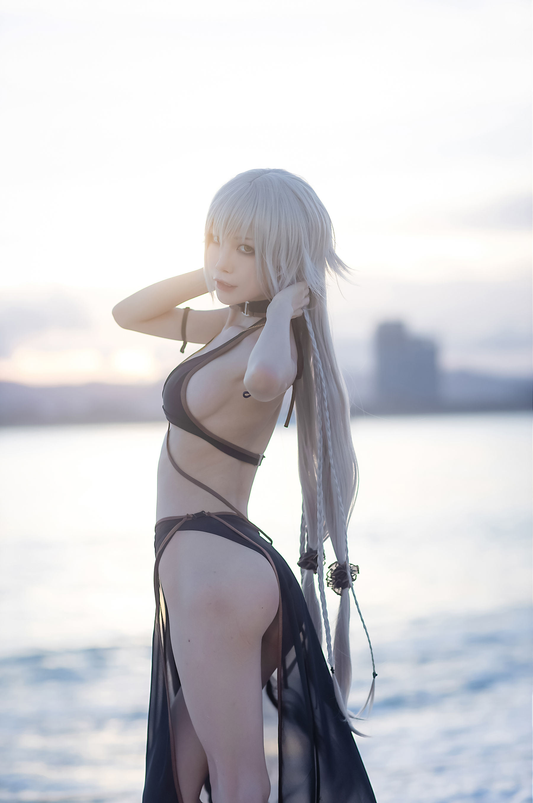 コスプレ] アニメブロガー スイミャオアクア - ジャンヌ・ダルク水着