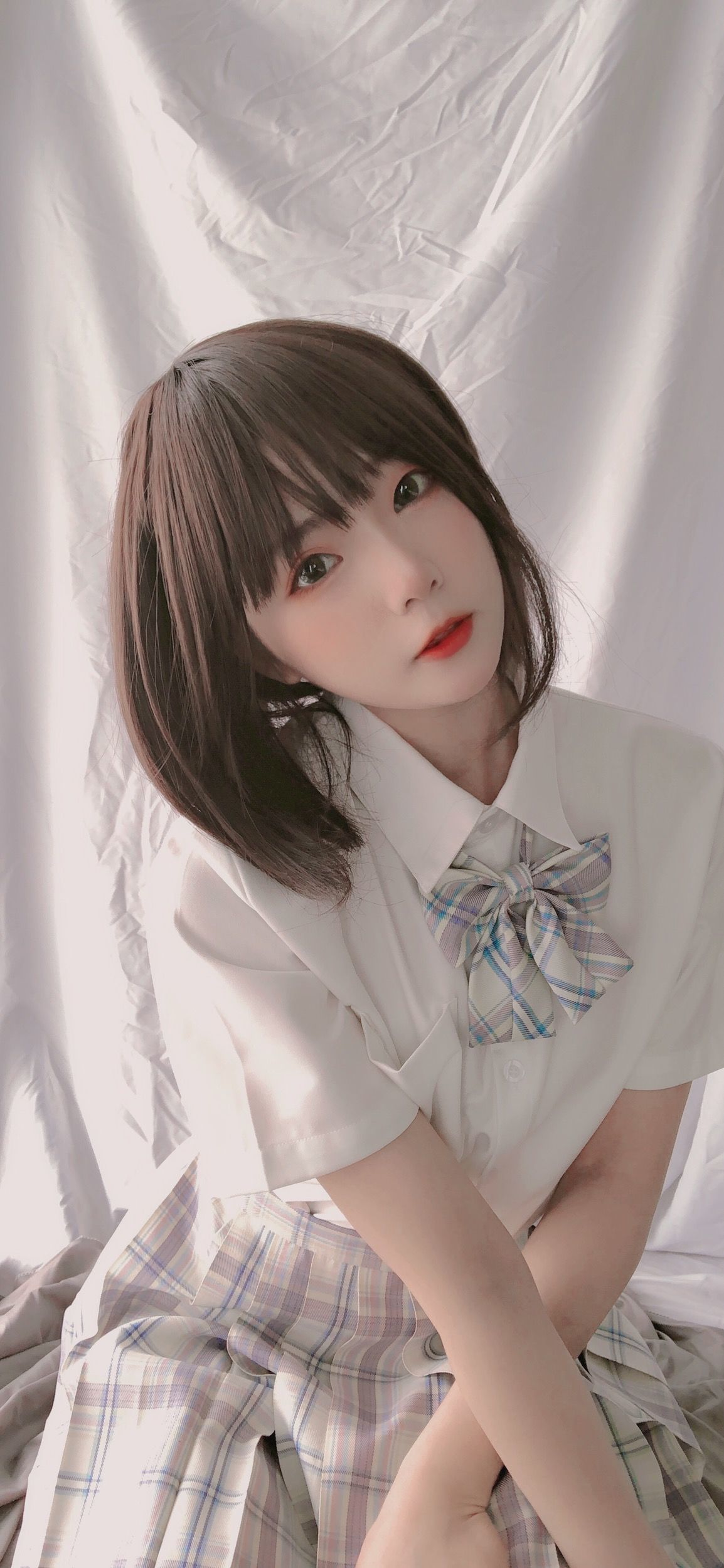 JK Cosplay 萌妹是青水 - 学妹jk Gallery