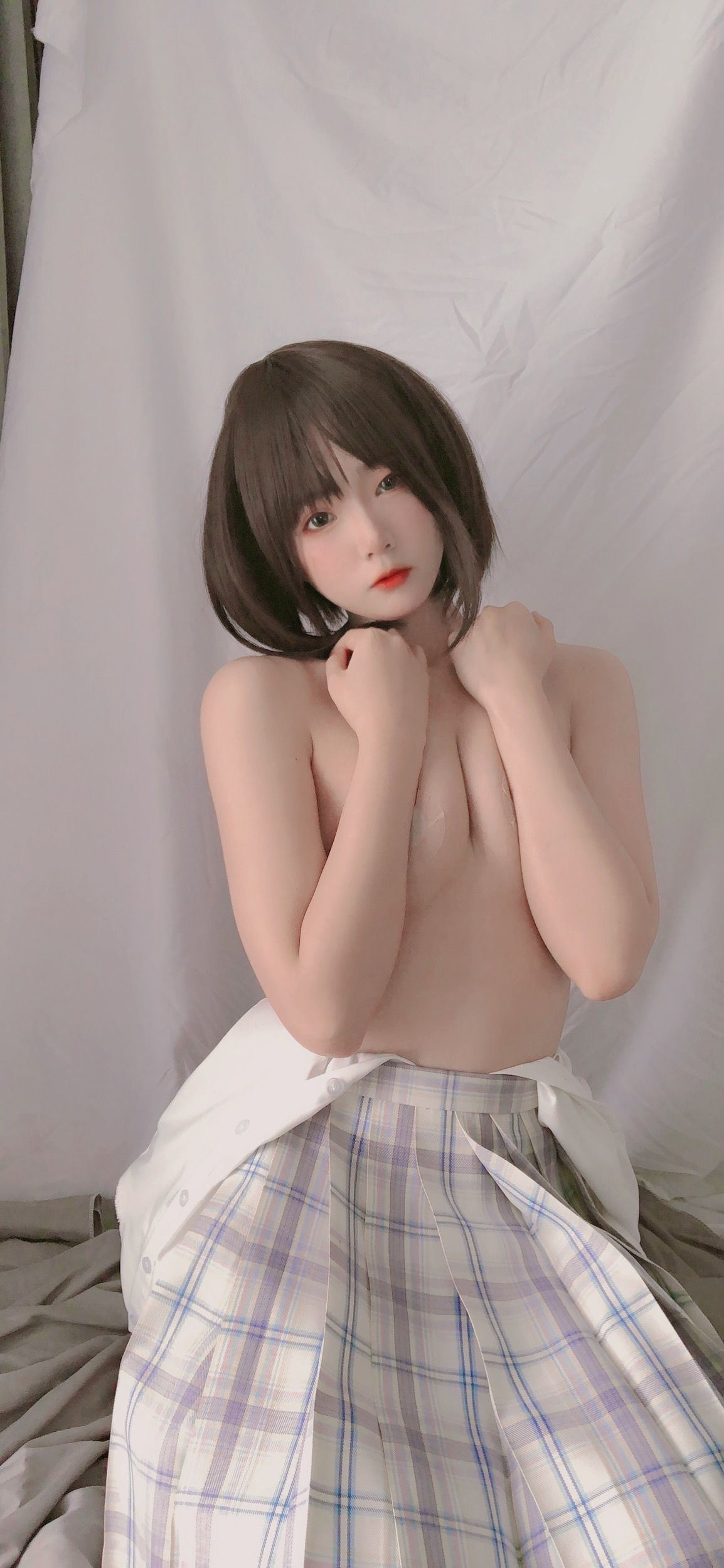 JK Cosplay 萌妹是青水 - 学妹jk Gallery