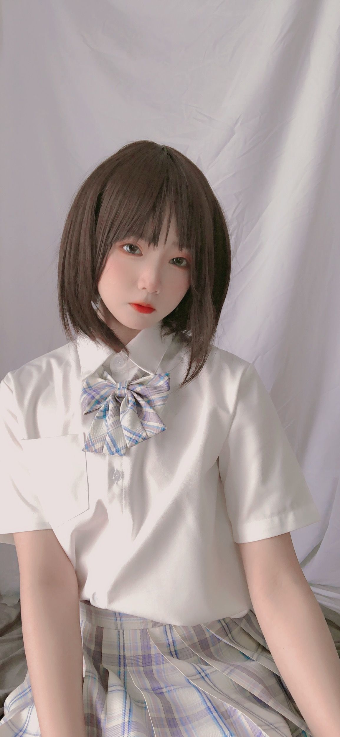 JK Cosplay 萌妹是青水 - 学妹jk Gallery