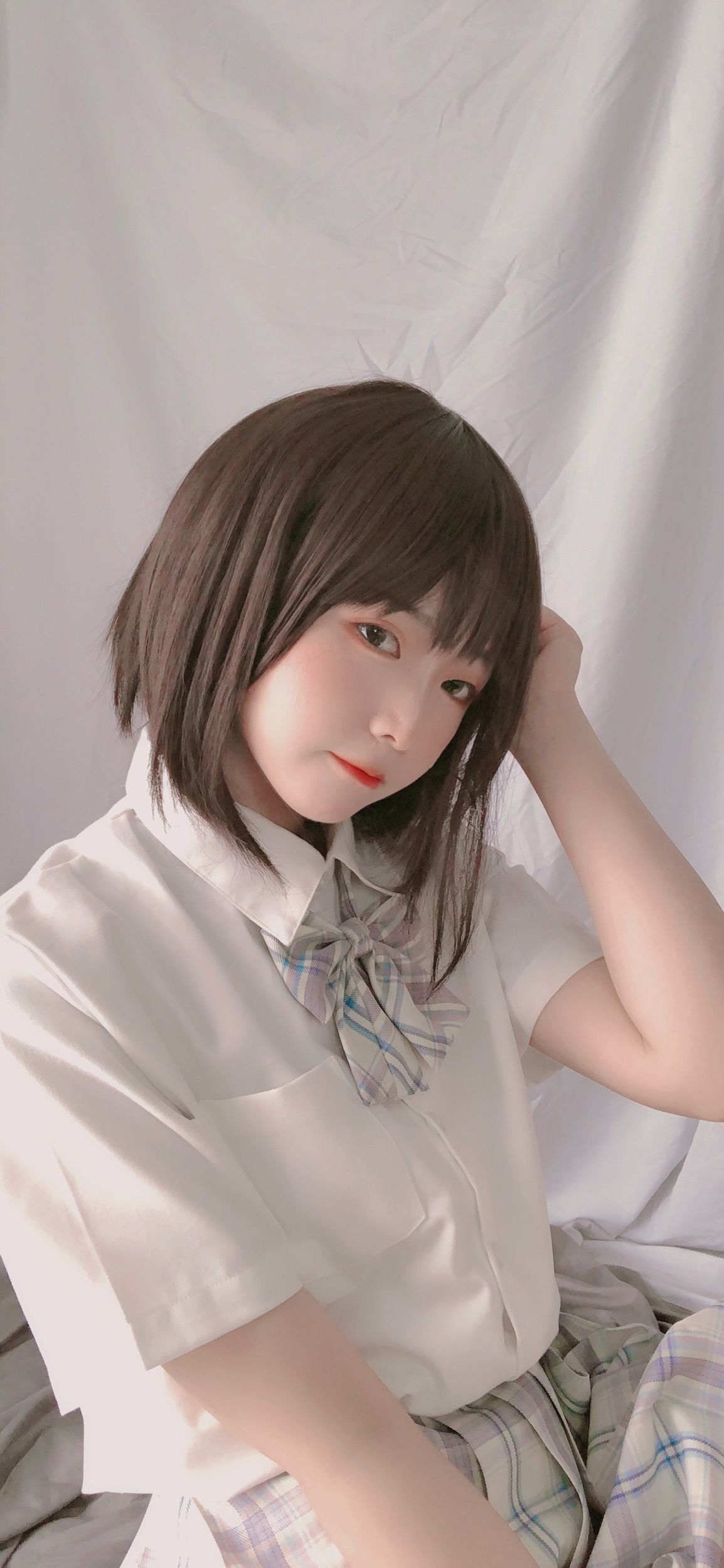 JK Cosplay 萌妹是青水 - 学妹jk Gallery