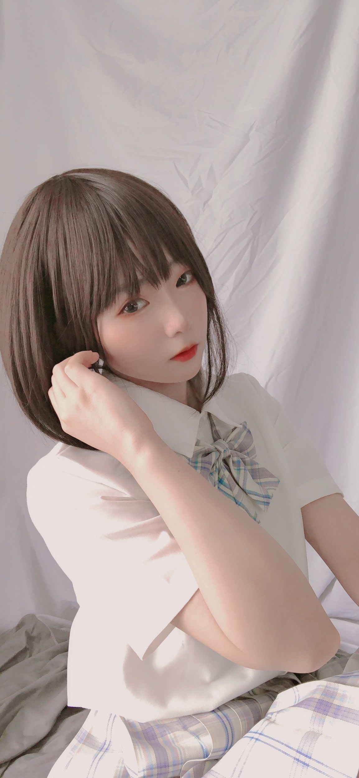 JK Cosplay 萌妹是青水 - 学妹jk Gallery